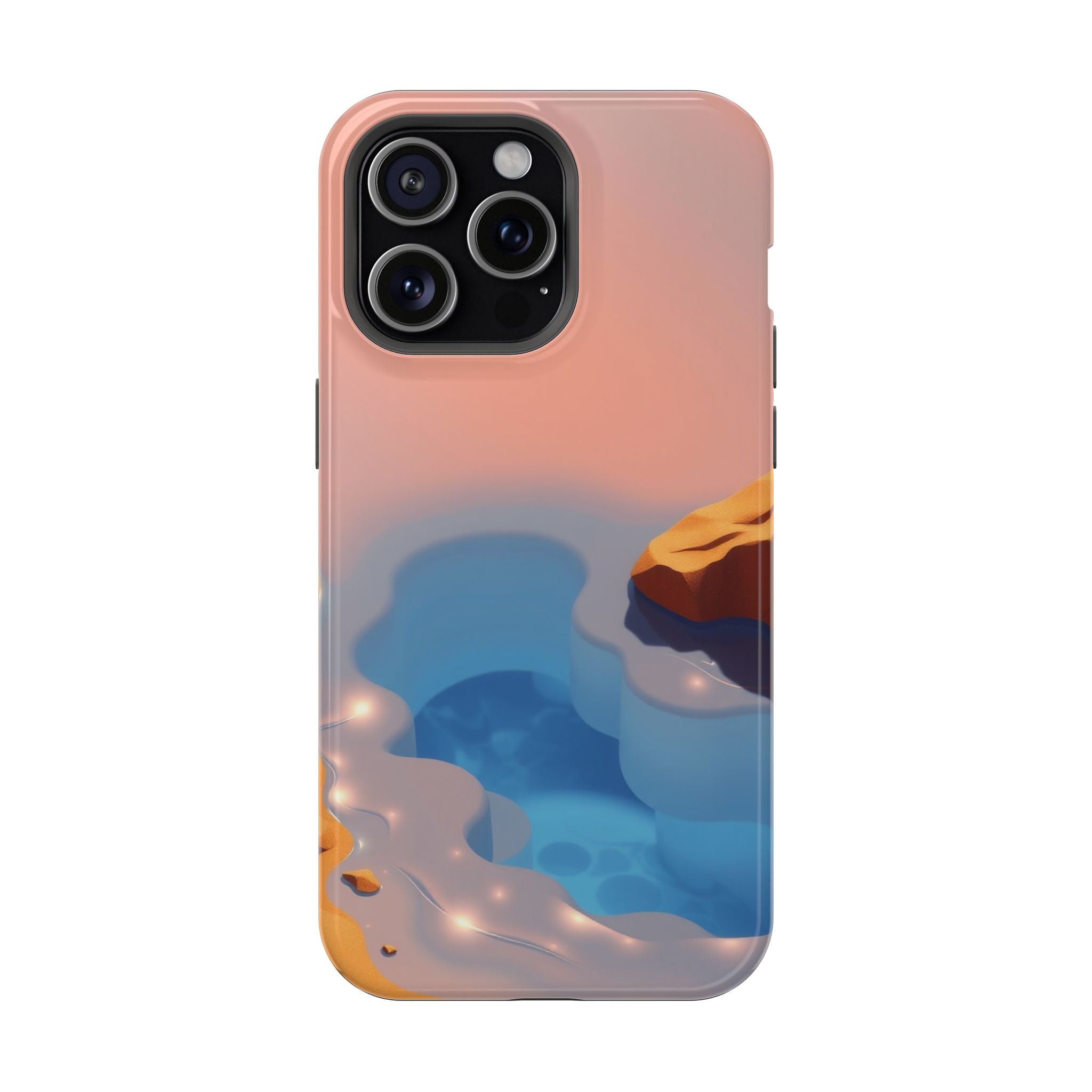 iPhone Burnt Orange And Sand Tidal Pool Slim Everyday iPhone Designer · iPhone C