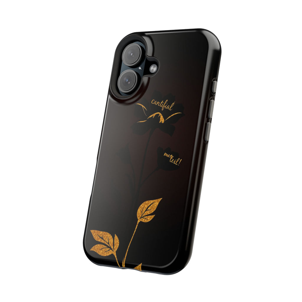iPhone Earthy Floral Silhouette Design Slim Everyday Designer Case · iPhone Case