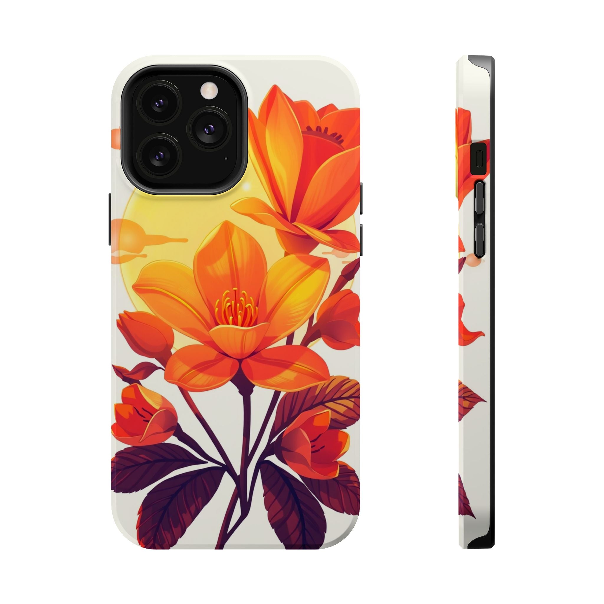 iPhone Dreamy Neon Floral Design Bold Modern Everyday Snap Case · iPhone Case