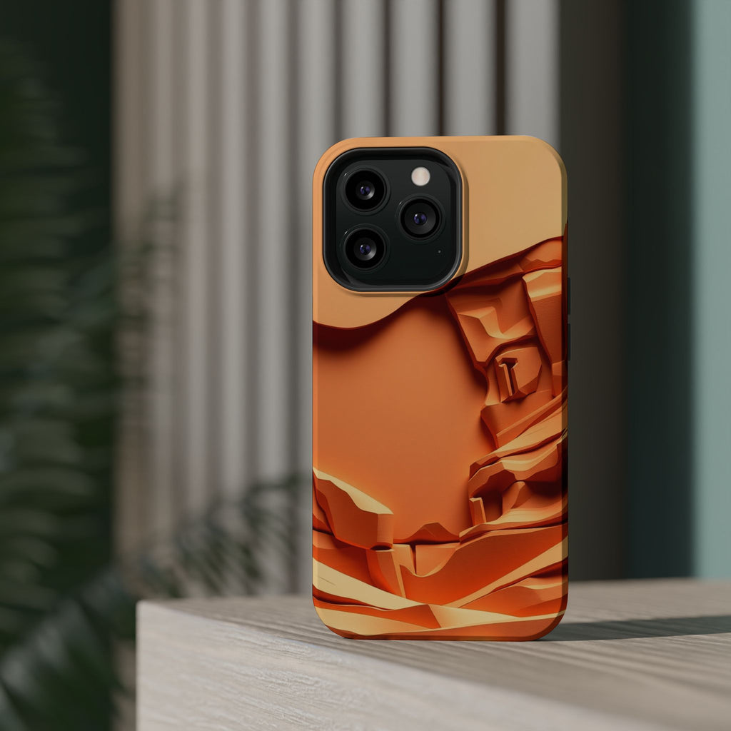 iPhone Burnt Orange And Sand Canyon Wall Slim Everyday iPhone 12 · iPhone Case