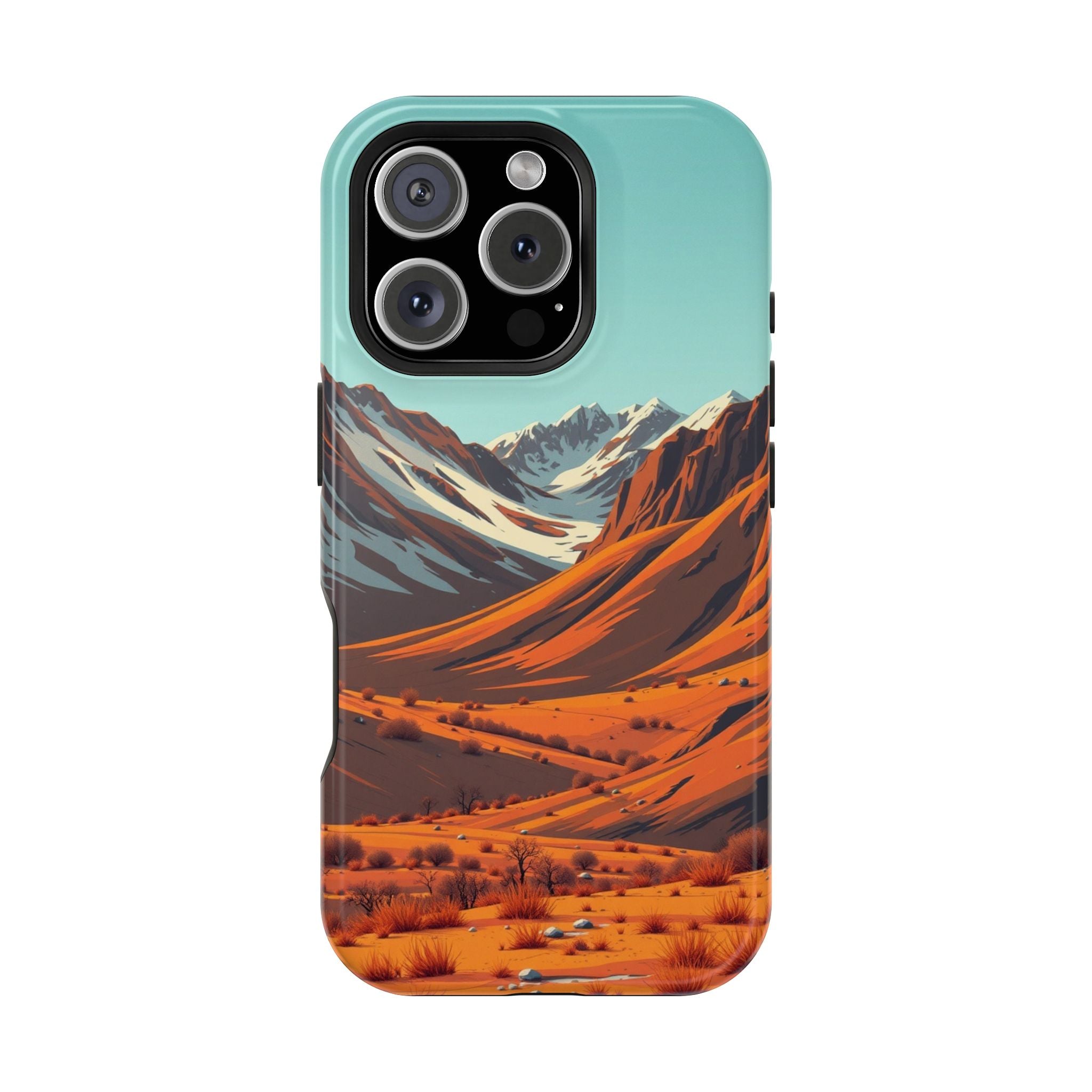 iPhone Mustard And Rust Arctic Tundra Slim Everyday Designer Case · iPhone Case