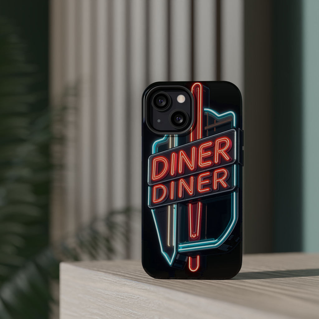 iPhone Neon Diner Sign Electric Art Slim Everyday Designer Case · iPhone Case
