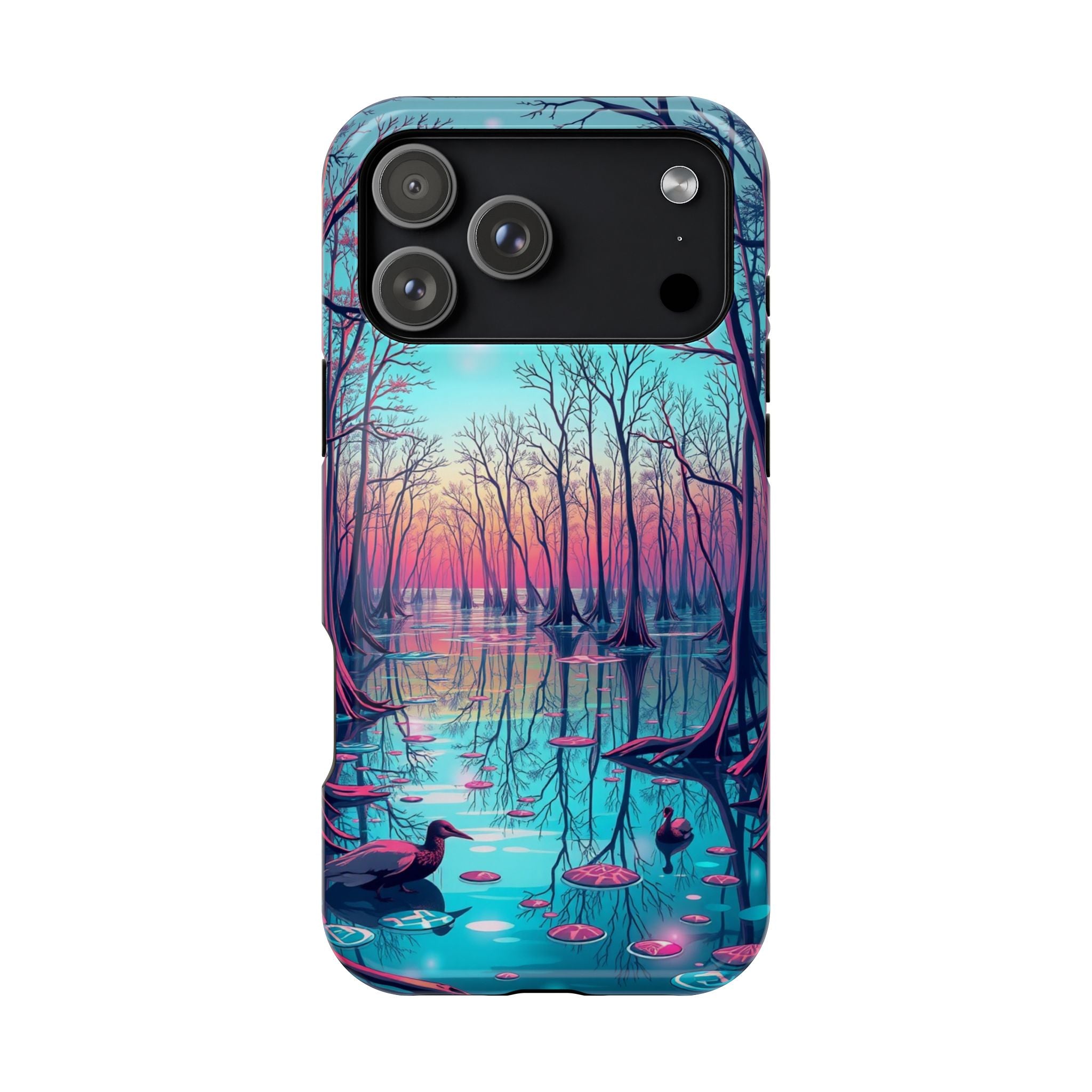 iPhone Cypress Swamp Holographic Iridescent Slim iPhone Everyday · iPhone Case