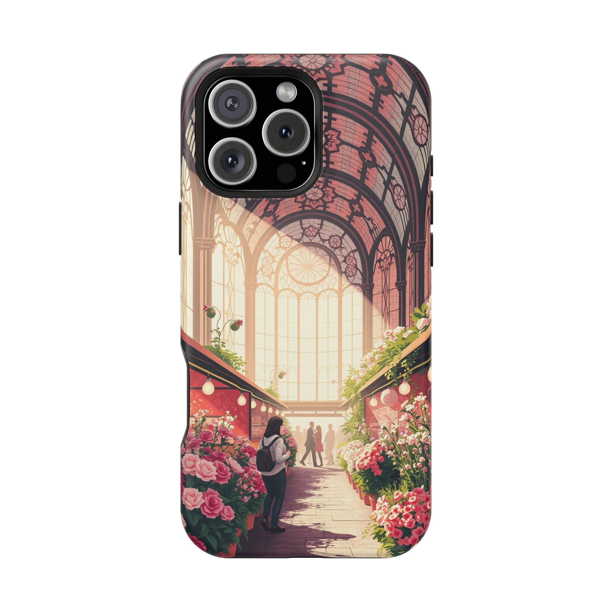 iPhone Flower Market Stained Glass Bold Modern Everyday Snap Case · iPhone Case