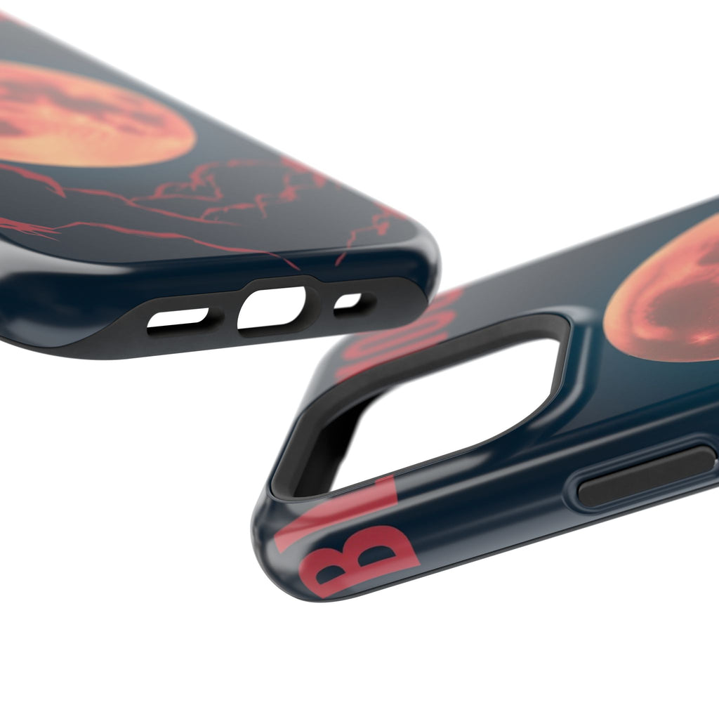 iPhone Blood Moon Rise Vintage Retro Poster Slim Everyday Designer Case · iPhone