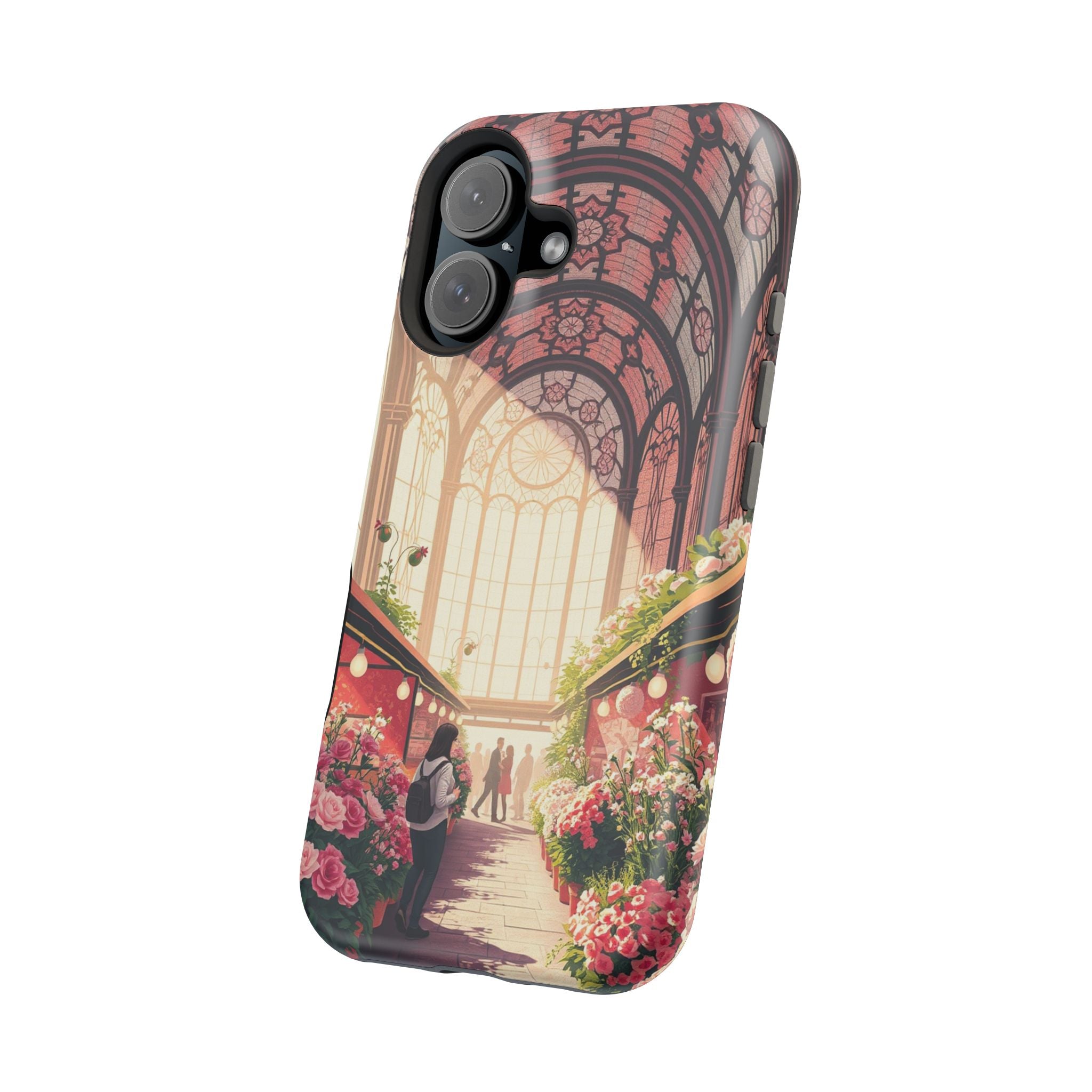 iPhone Flower Market Stained Glass Bold Modern Everyday Snap Case · iPhone Case