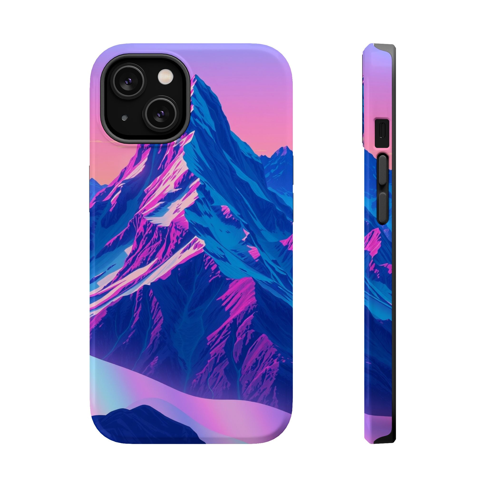 iPhone Mountain at Sunrise Holographic Iridescent iPhone Clean Minimal · iPhone