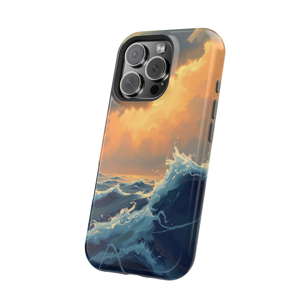 iPhone Sunset Amber And Peach Storm at Sea Slim iPhone Everyday · iPhone Case