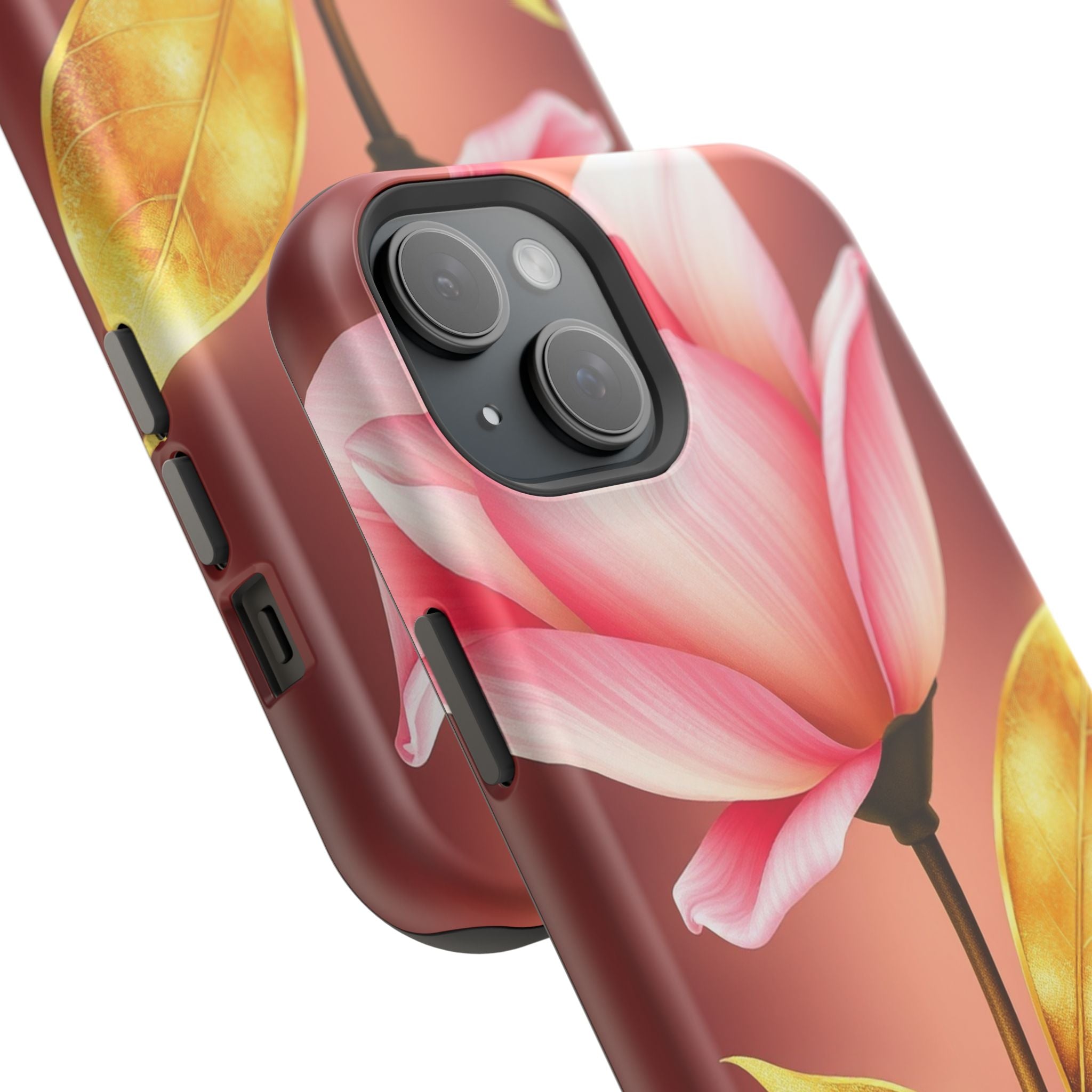 iPhone Dreamy Bloom and Leaf Design 14 Slim Everyday Designer Case · iPhone Case