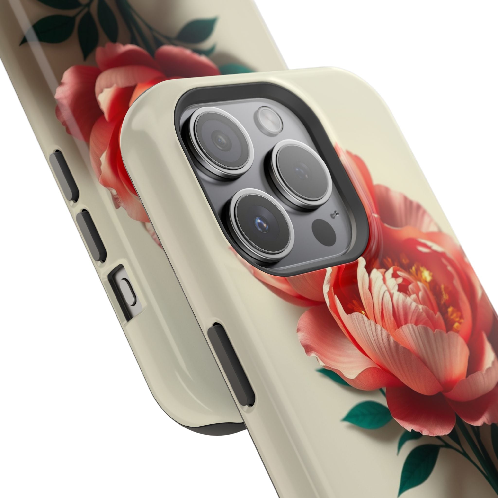 iPhone Emerald Green And Gold Peony Bouquet Slim iPhone Everyday · iPhone Case