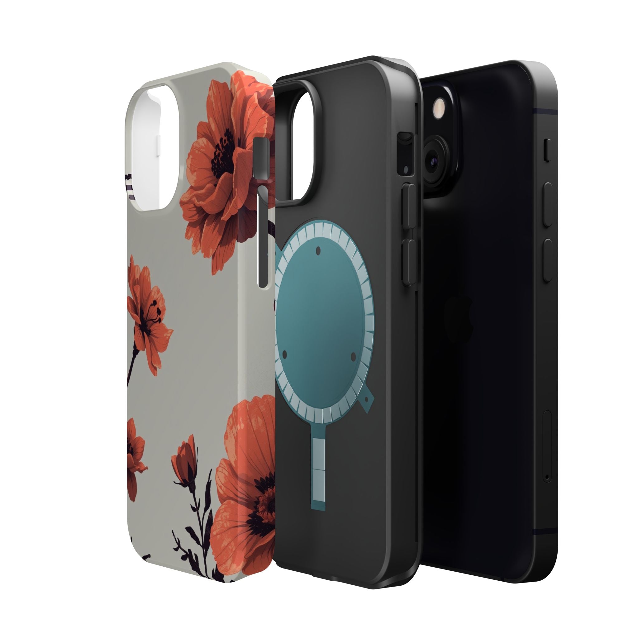 iPhone Dreamy Floral Ink Wash Design Slim Everyday iPhone 13 Designer · iPhone C