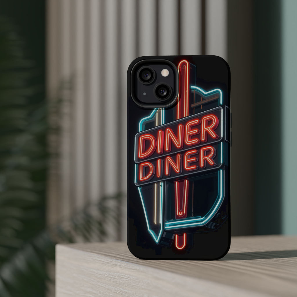 iPhone Neon Diner Sign Electric Art Slim Everyday Designer Case · iPhone Case