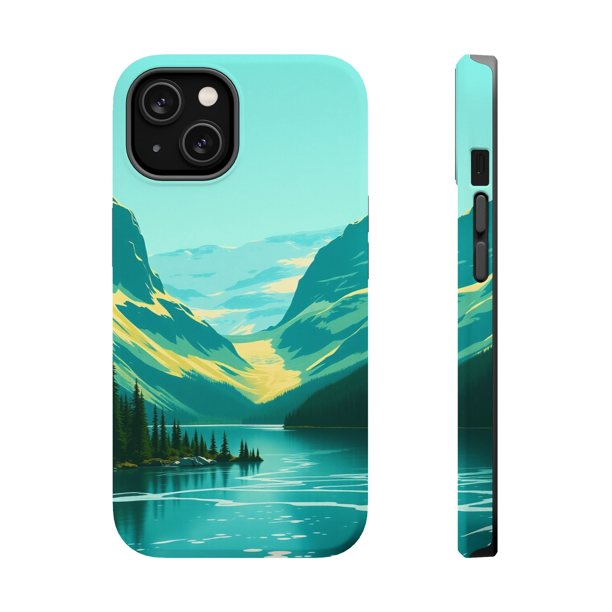 iPhone Radiant Glacier Lake Design Bold Modern Everyday Snap Case · iPhone Case