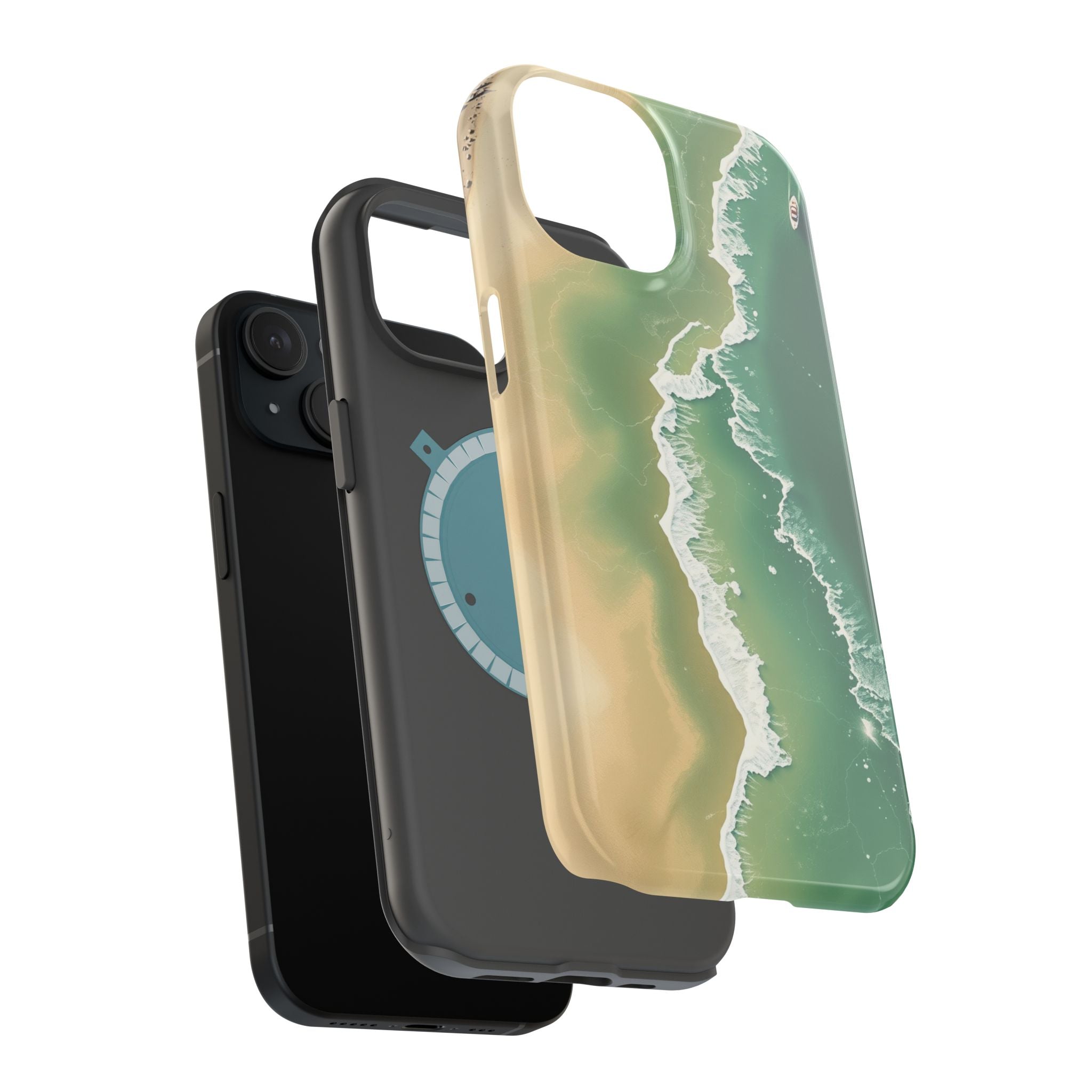 iPhone Shoreline Aerial Bold Art Bold Modern Everyday Snap Case · iPhone Case