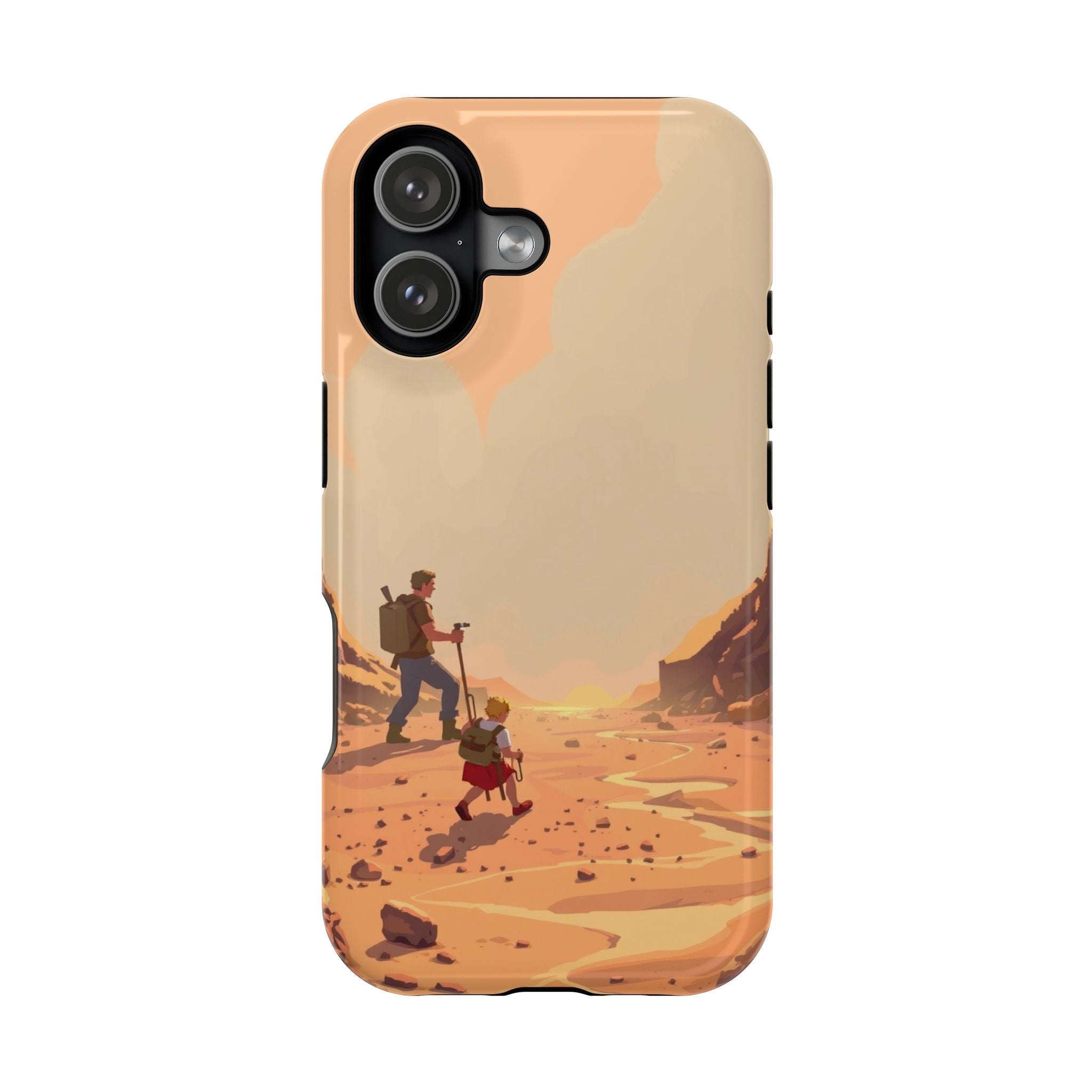 iPhone Burnt Orange And Sand Barely Surviving Slim Everyday Designer Case · iPho