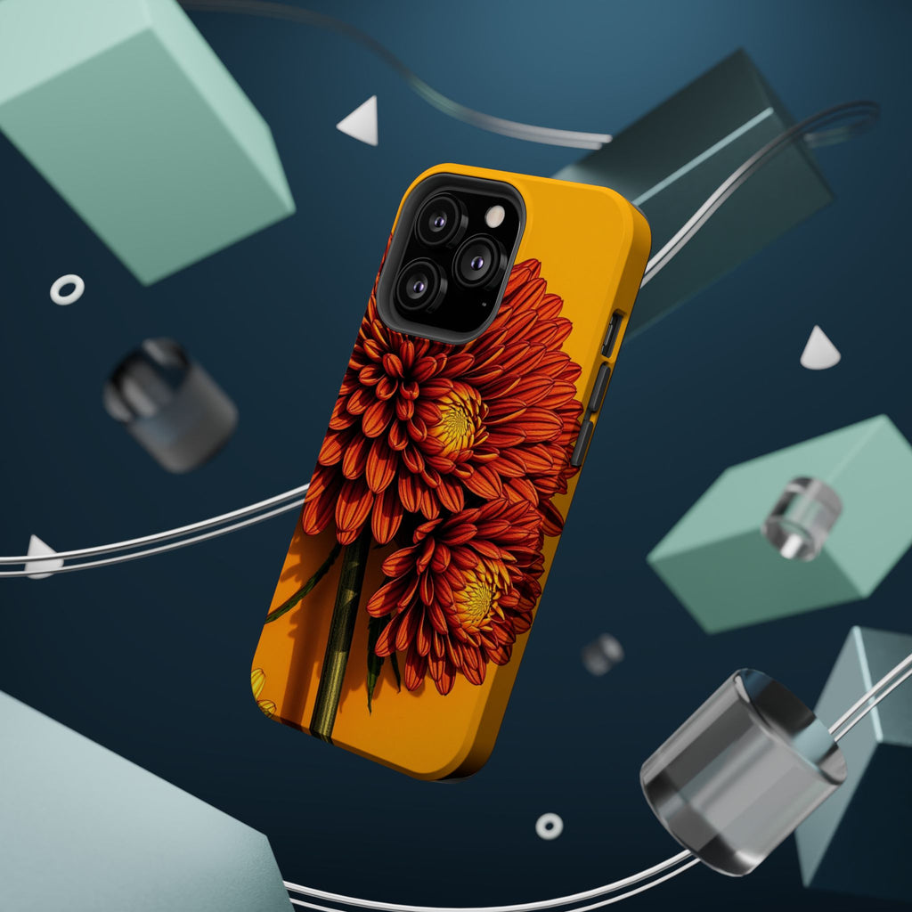 iPhone Mustard And Rust Ranunculus Stack Slim Everyday iPhone 14 · iPhone Case