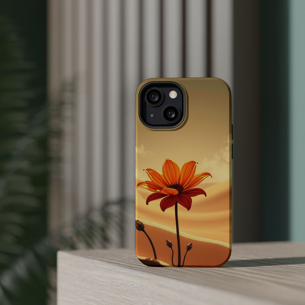 iPhone Neon Floral Dark Gothic Ink Bold Modern Everyday Snap Case · iPhone Case