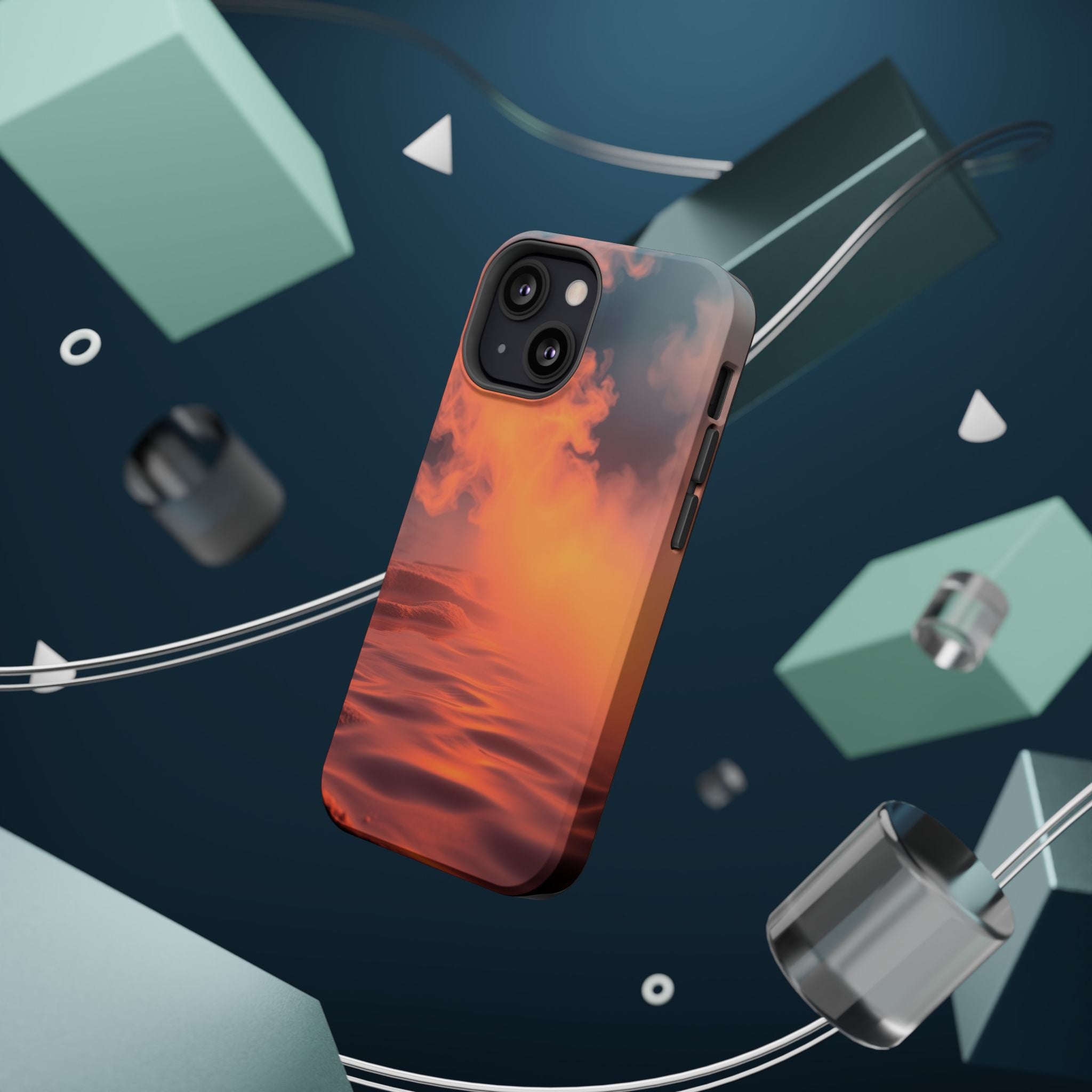 iPhone Burnt Orange And Sand Hot Spring Steam Slim iPhone Everyday · iPhone Case