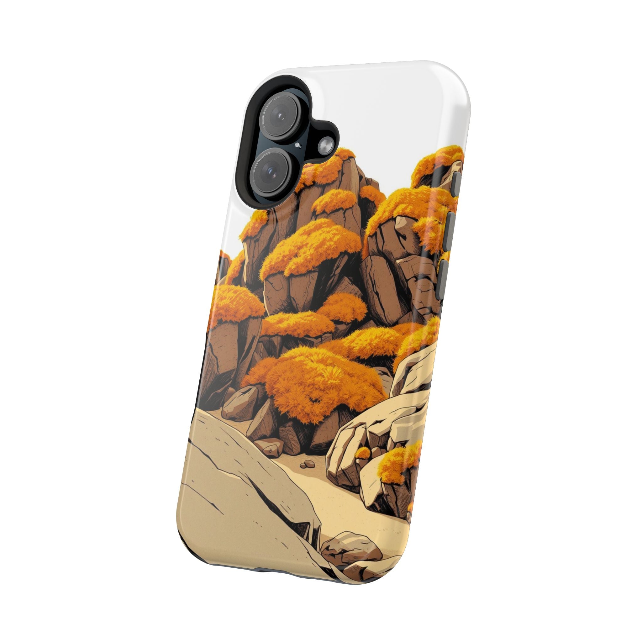 iPhone Moss Covered Rocks Bold Art Bold Modern Everyday Snap Case · iPhone Case