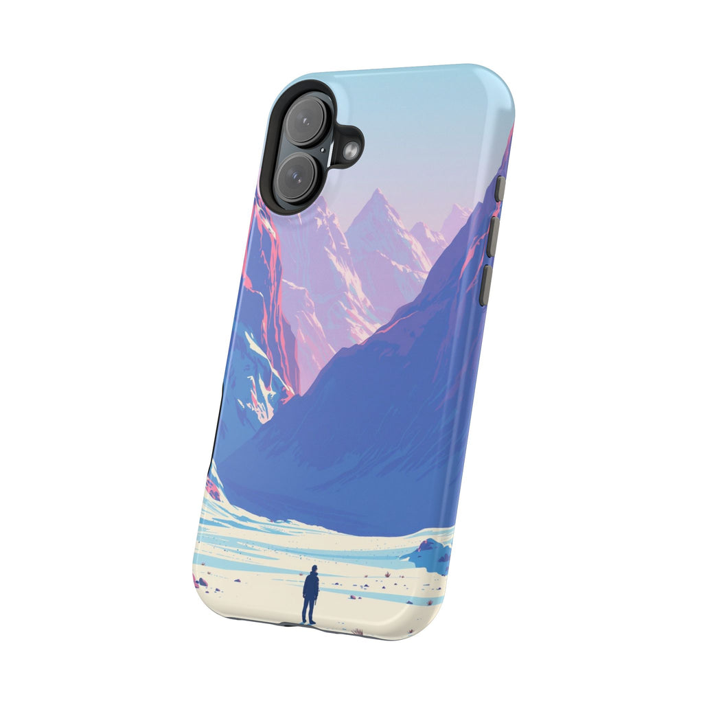 iPhone Cyan And Magenta Tundra Expanse Slim Everyday Designer Case · iPhone Case