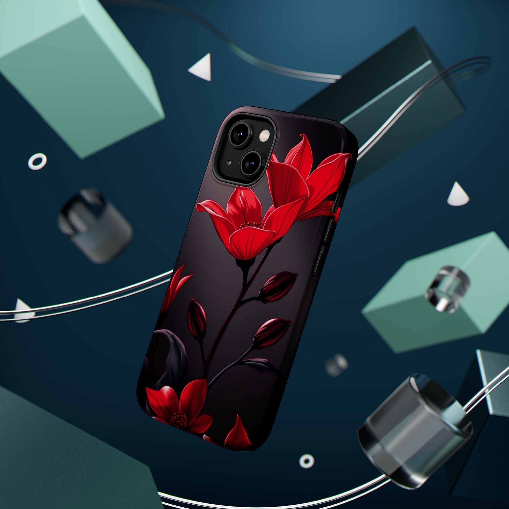 iPhone Dreamy Neon Floral Design Bold Modern Everyday Snap Case · iPhone Case