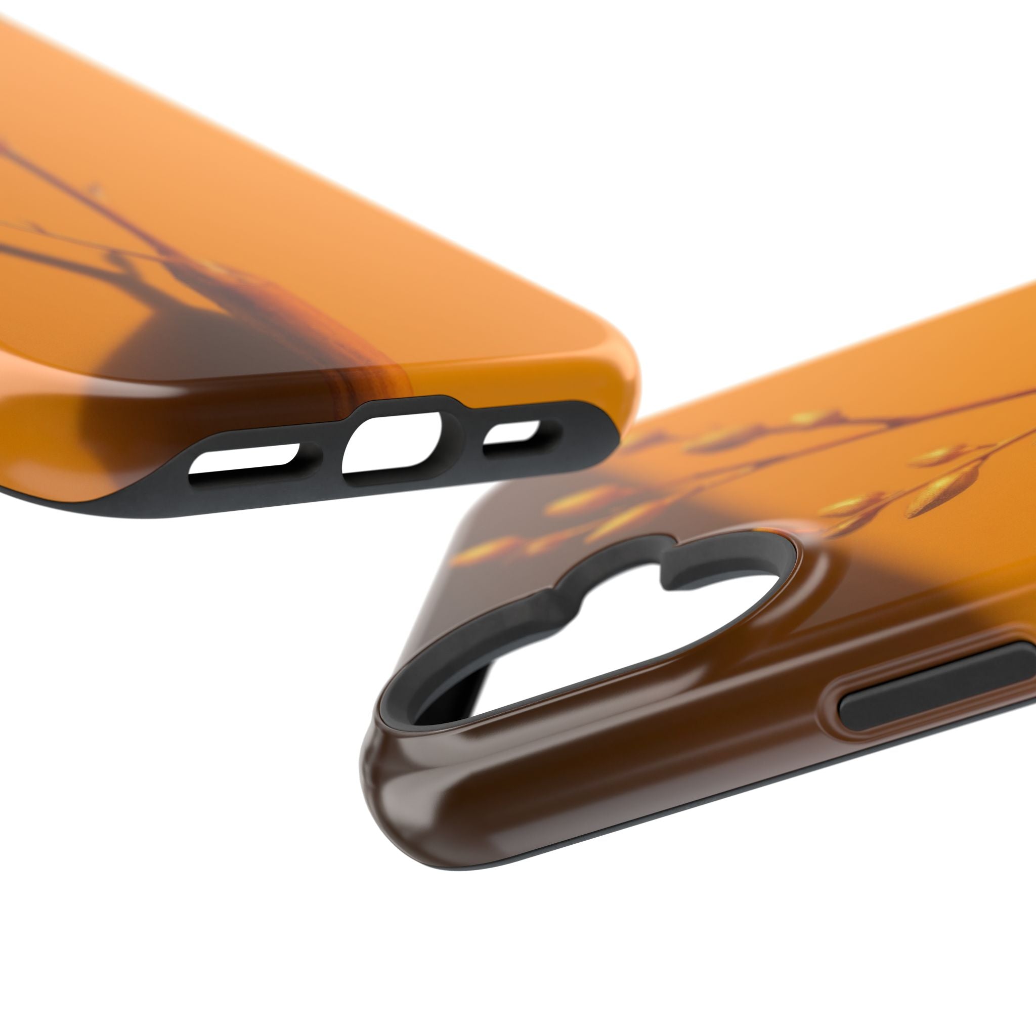 iPhone Mustard And Rust Minimalist Stem Slim Everyday iPhone Designer · iPhone C
