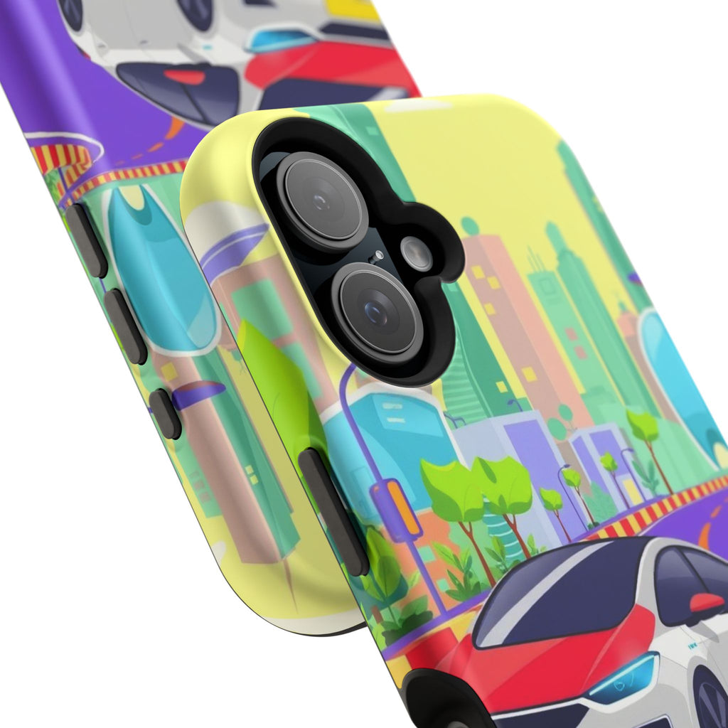 iPhone Electric Car Future Kids Fun Phone Case Gift Slim Snap Case · iPhone Case