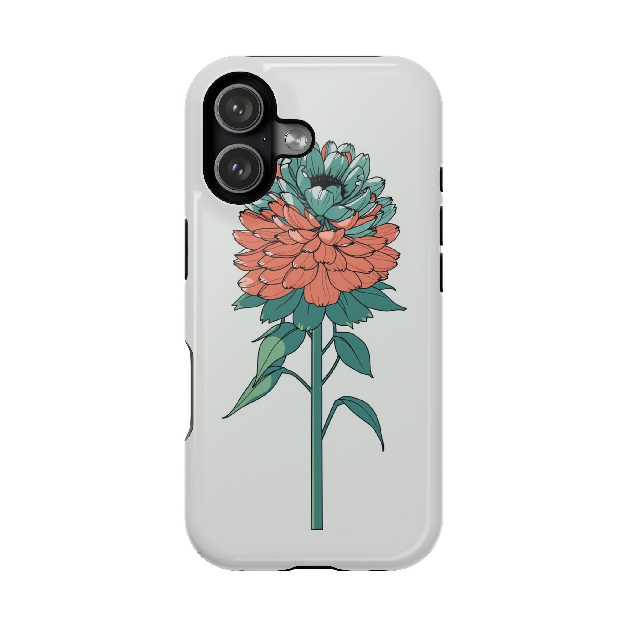 iPhone Serene Ranunculus Stack Design Slim Everyday Designer Case · iPhone Case