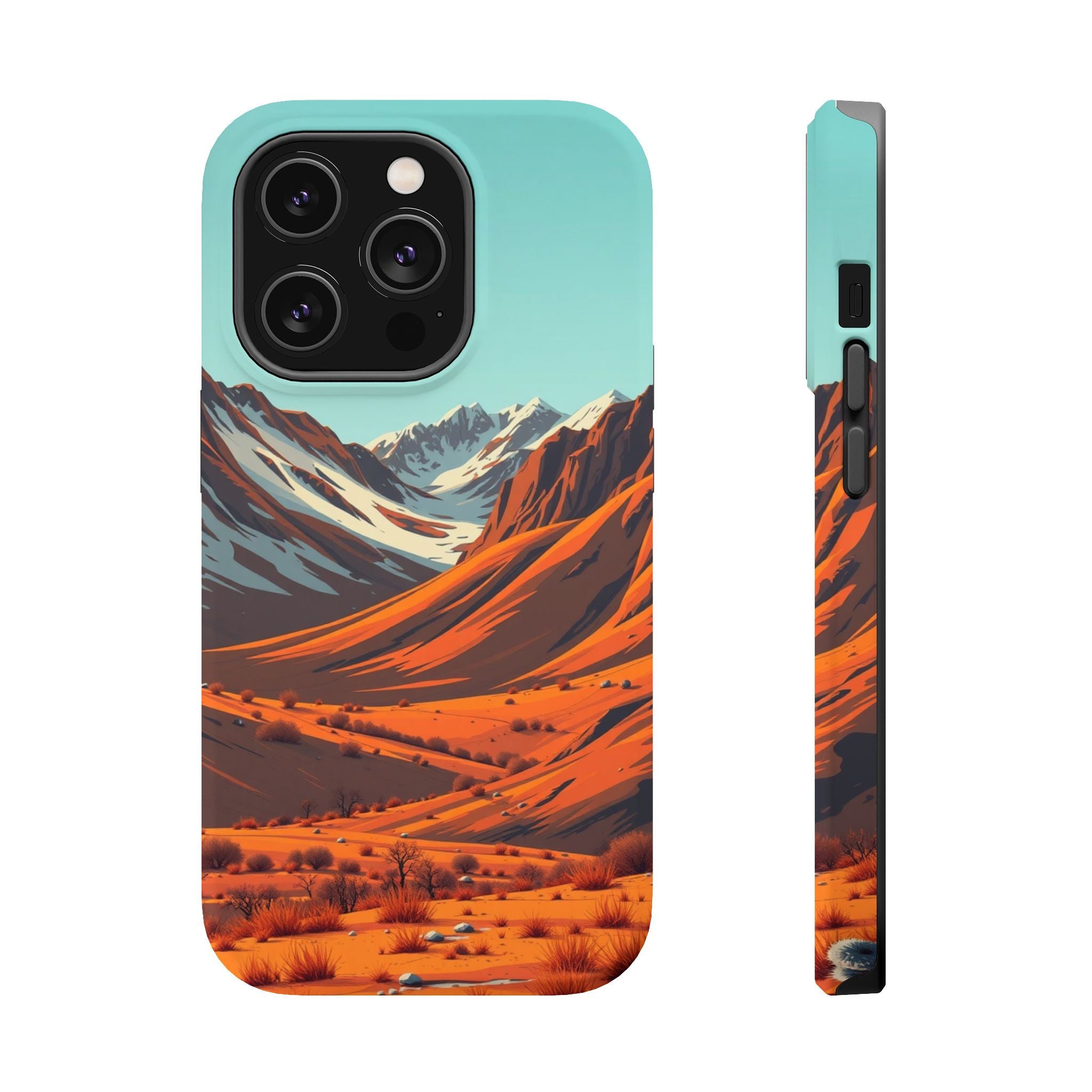iPhone Mustard And Rust Arctic Tundra Slim Everyday Designer Case · iPhone Case