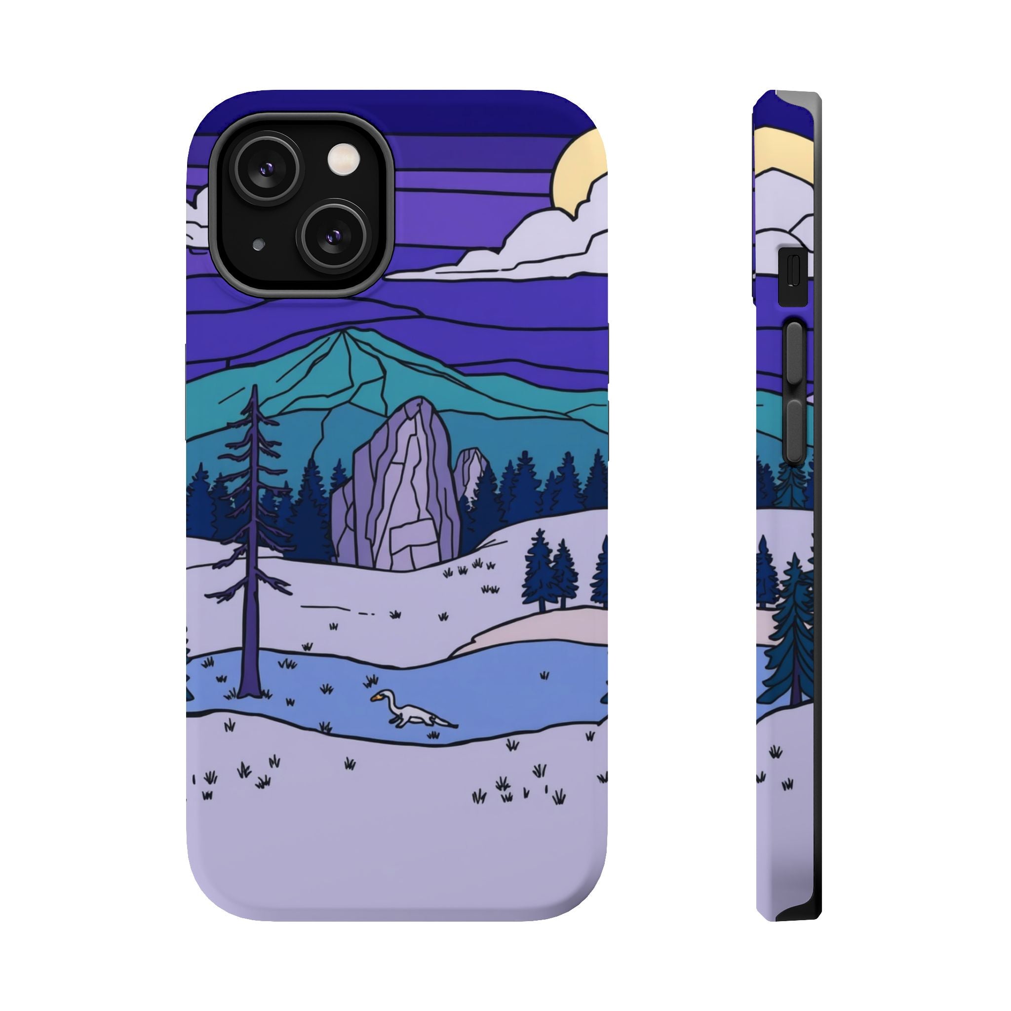 iPhone Pine Ridge Stained Glass Slim Everyday Designer Case · iPhone Case