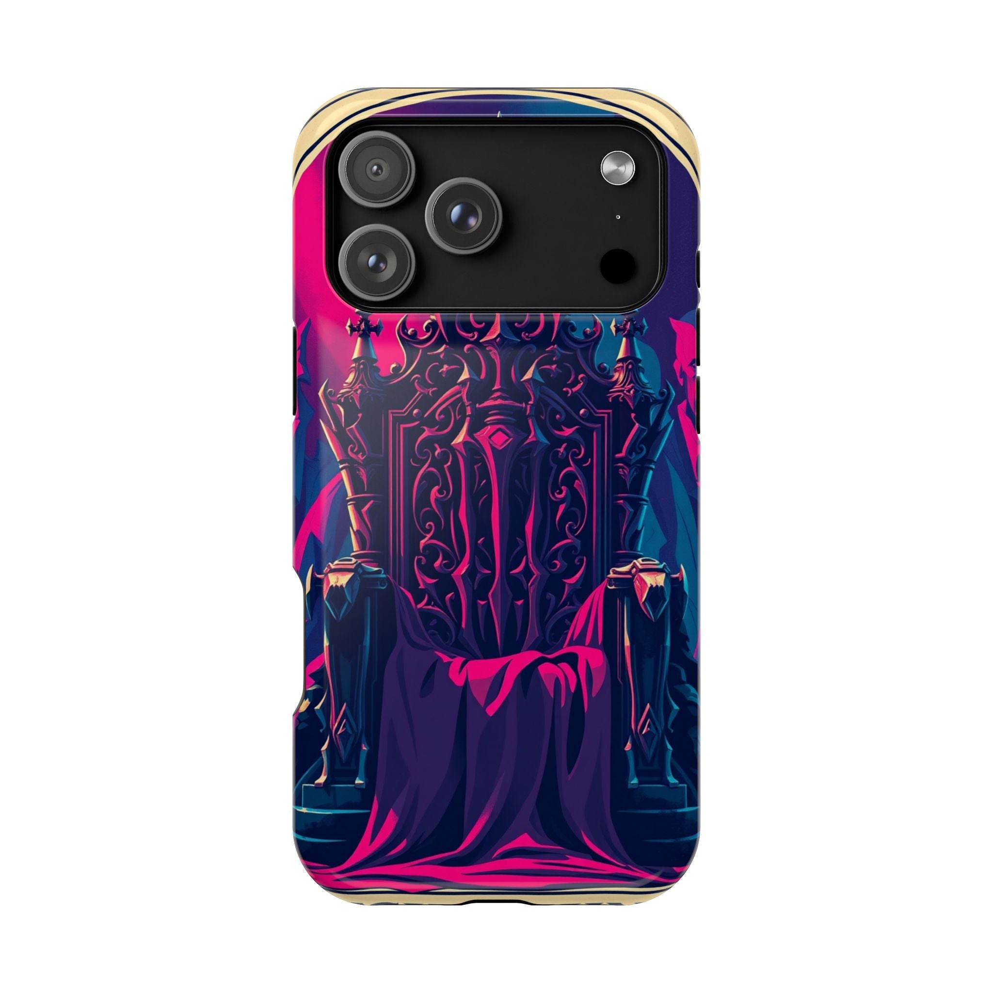 iPhone Lich King Throne Vintage Retro Poster Slim Everyday Designer Case · iPhon