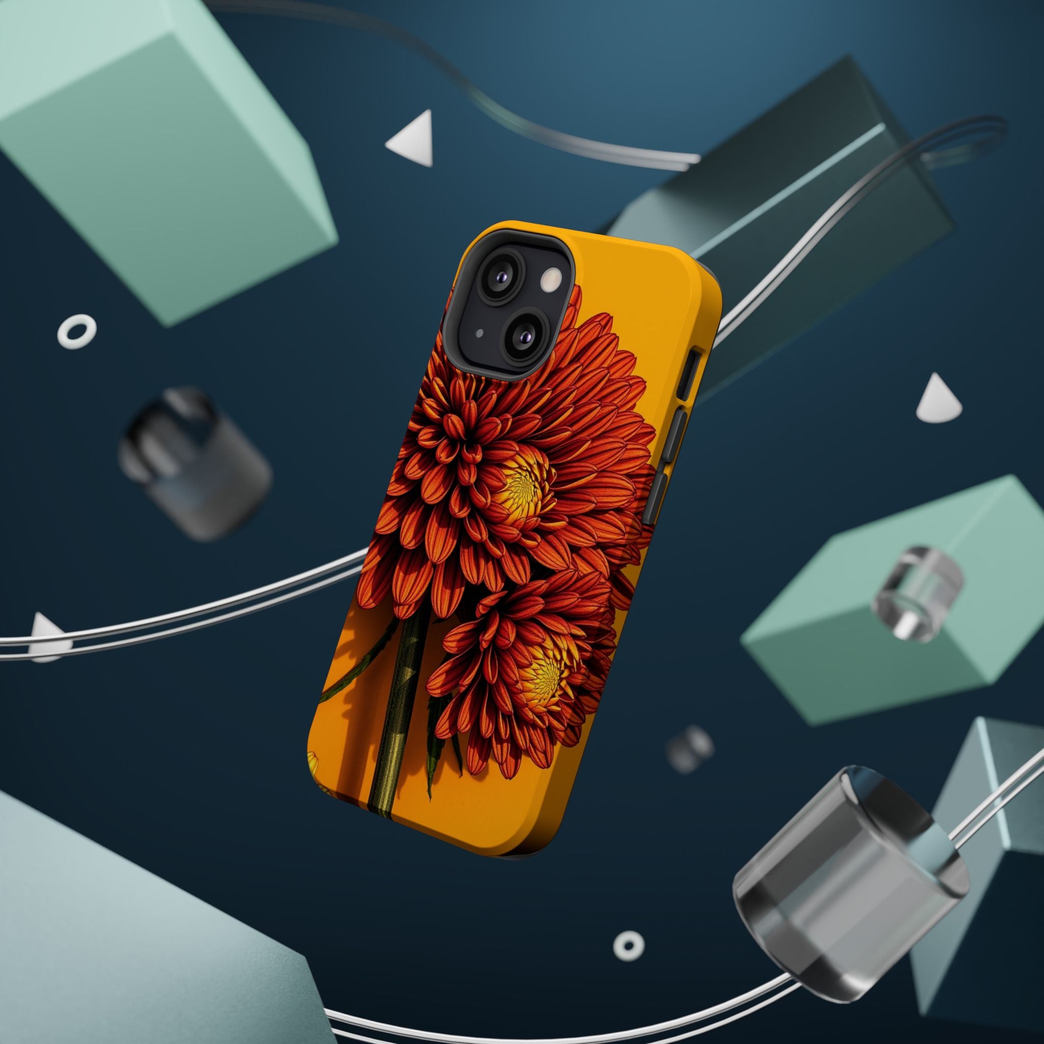 iPhone Mustard And Rust Ranunculus Stack Slim Everyday iPhone 14 · iPhone Case