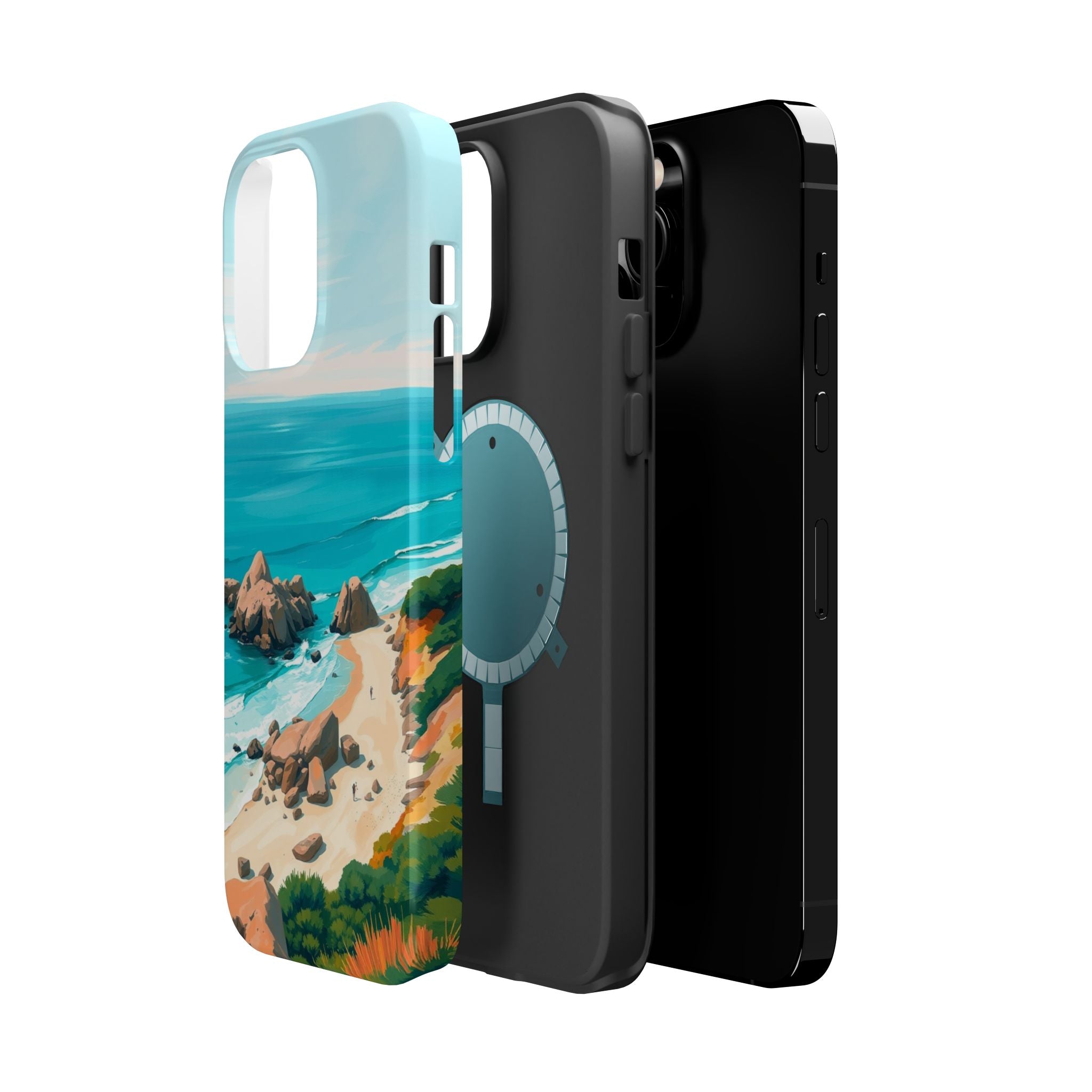 iPhone Pebble Beach Cinematic Art Bold Modern Everyday Snap Case · iPhone Case