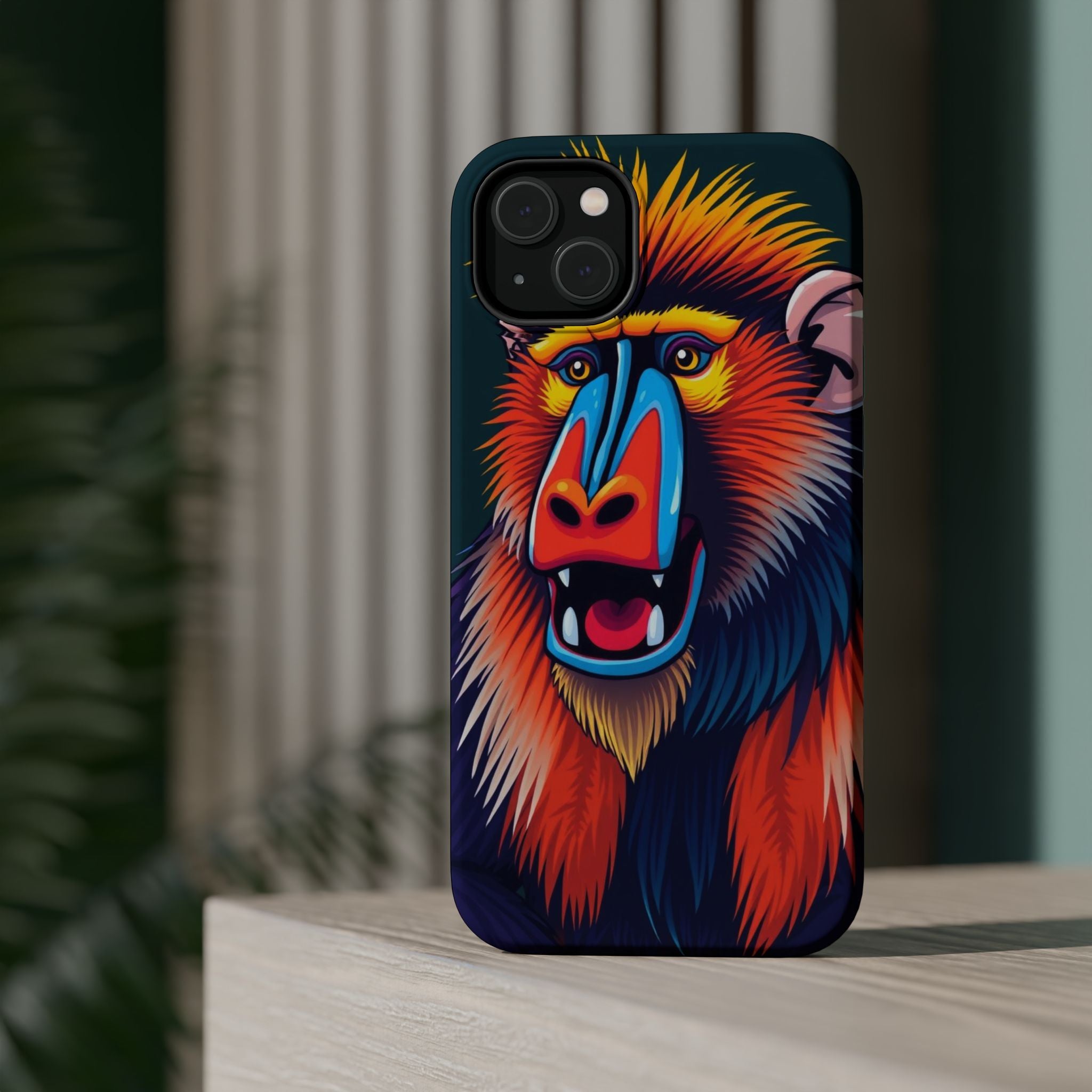 iPhone Mandrill Colorful Face Kids Fun iPhone Phone Case Gift Slim · iPhone Case