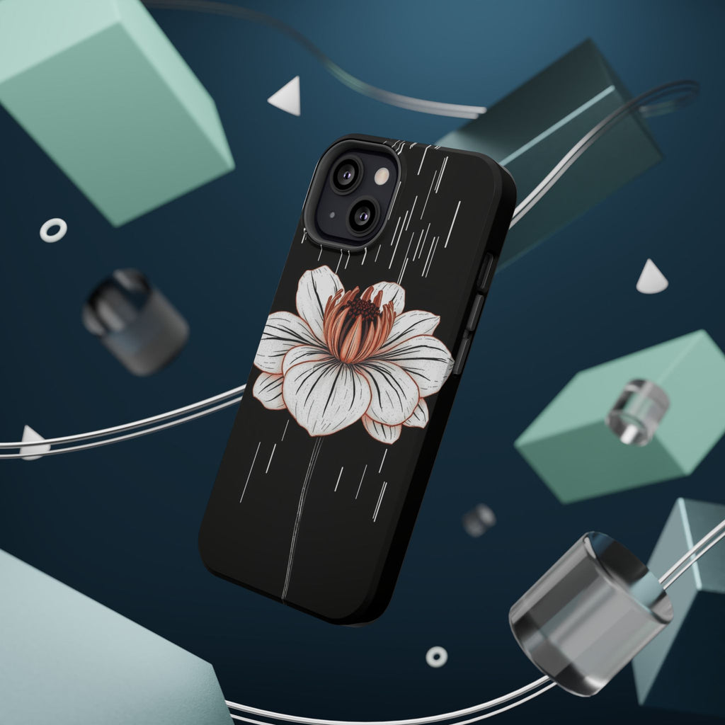 iPhone Spring Shower Bloom Minimalist Line Art Soft Finish Everyday · iPhone Cas