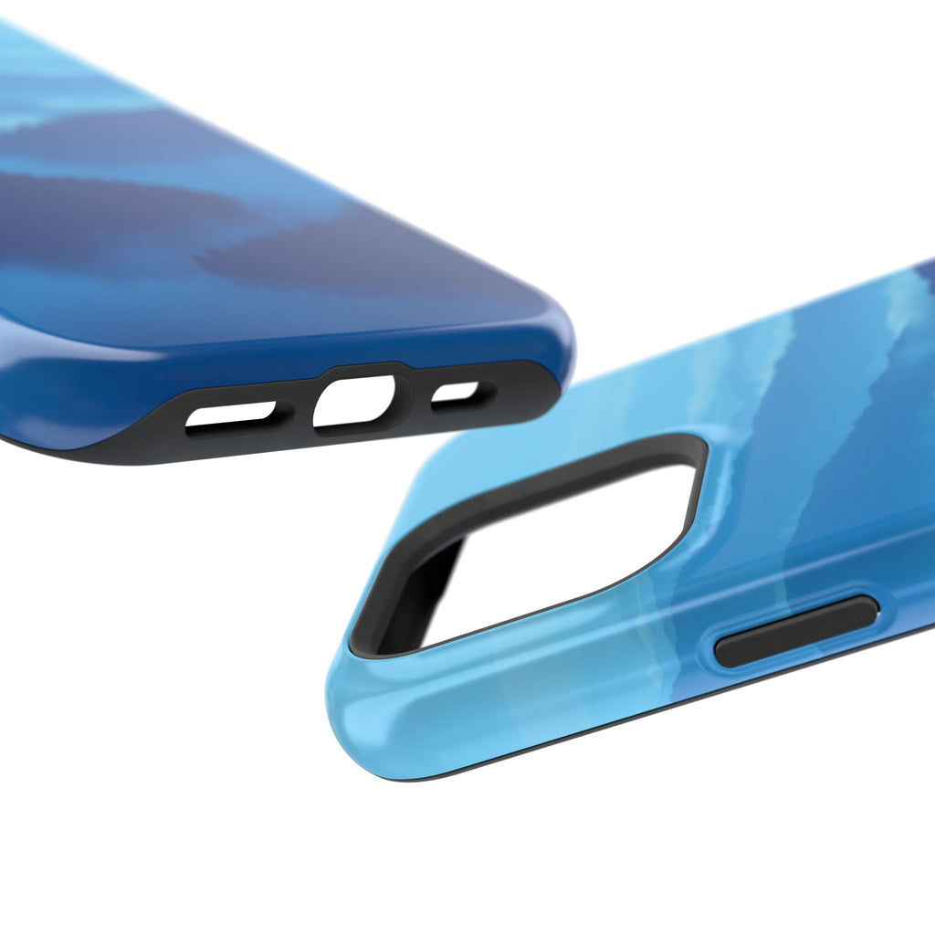 iPhone Fog Rolling Over Hills Pixel Art -Bit Slim iPhone Everyday · iPhone Case