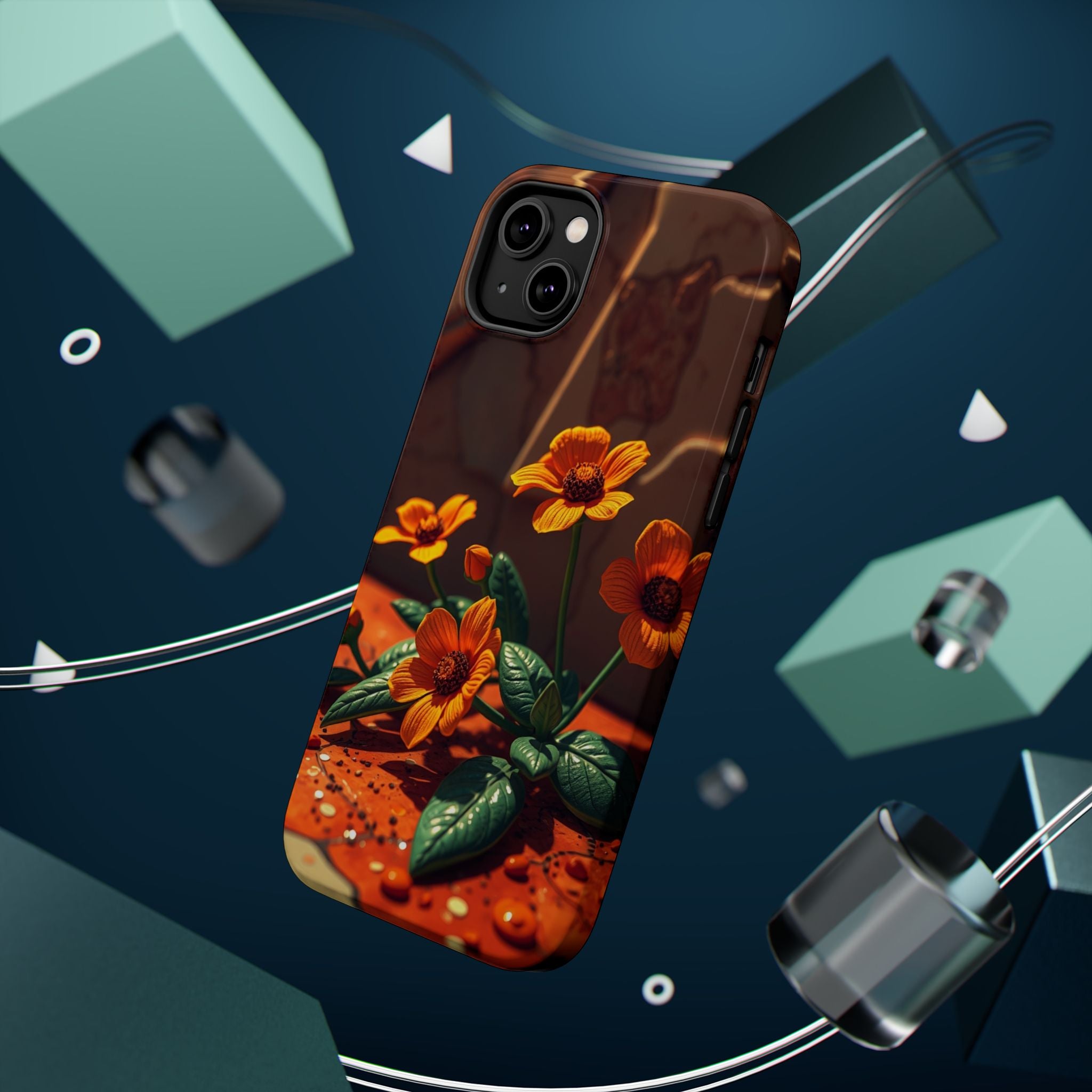 iPhone Floral Terrazzo Bold Art Slim Everyday Designer Case · iPhone Case