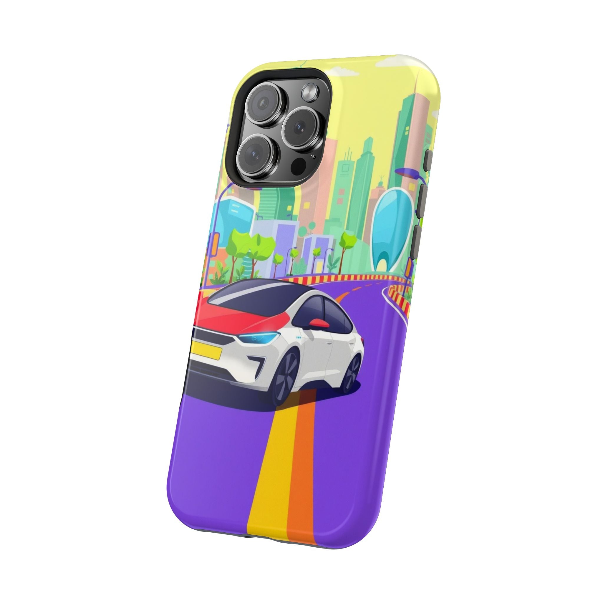 iPhone Electric Car Future Kids Fun Phone Case Gift Slim Snap Case · iPhone Case