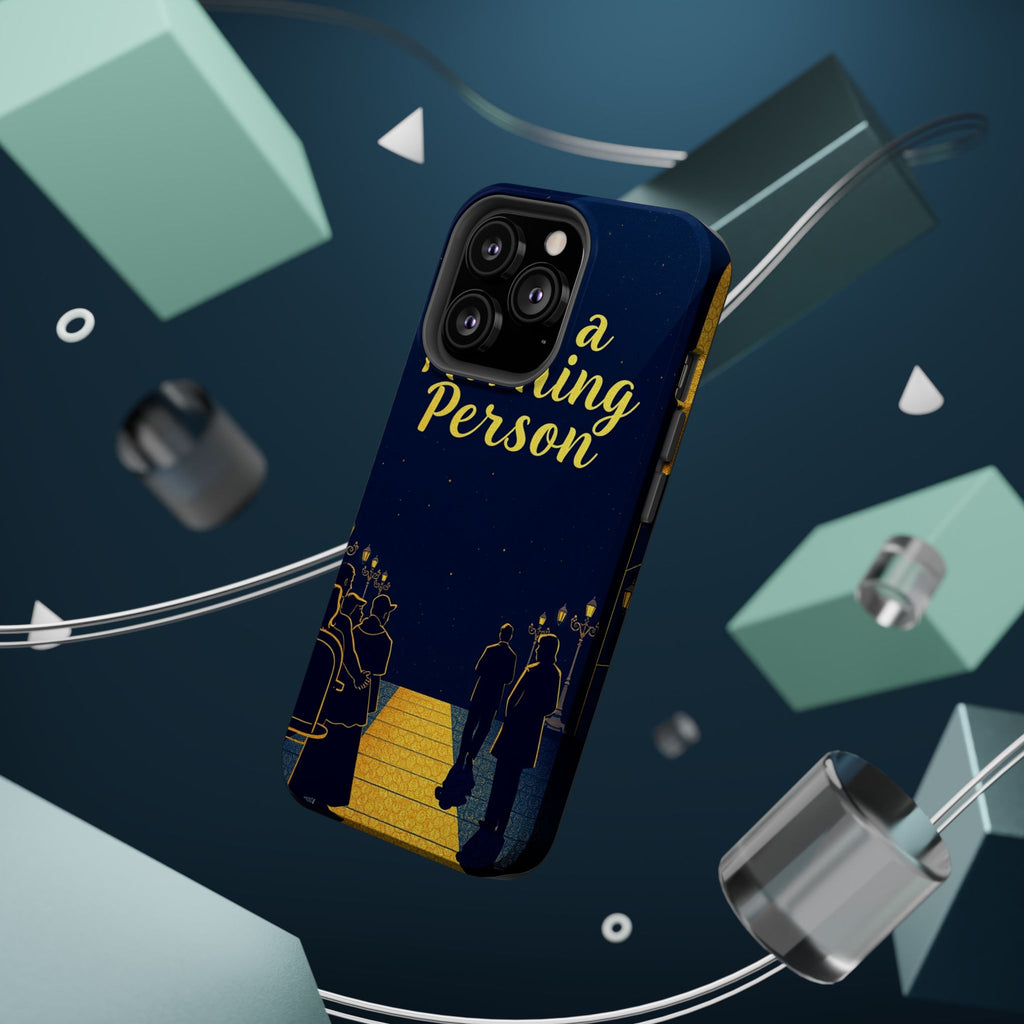 iPhone Midnight Blue And Silver Not a Morning Person Slim Snap Case · iPhone Cas