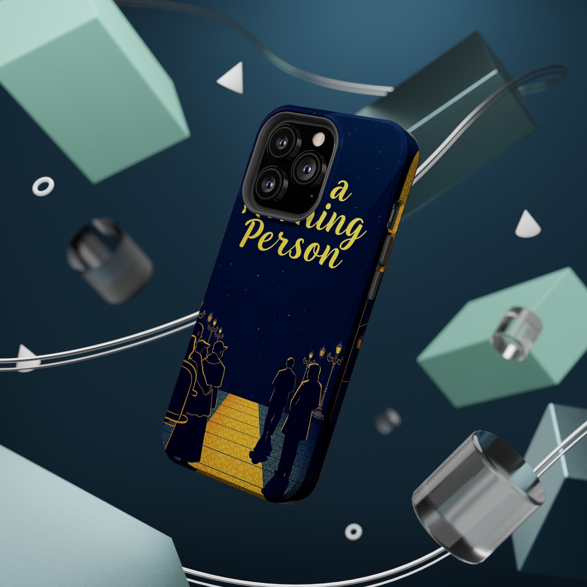iPhone Midnight Blue And Silver Not a Morning Person Slim Snap Case · iPhone Cas