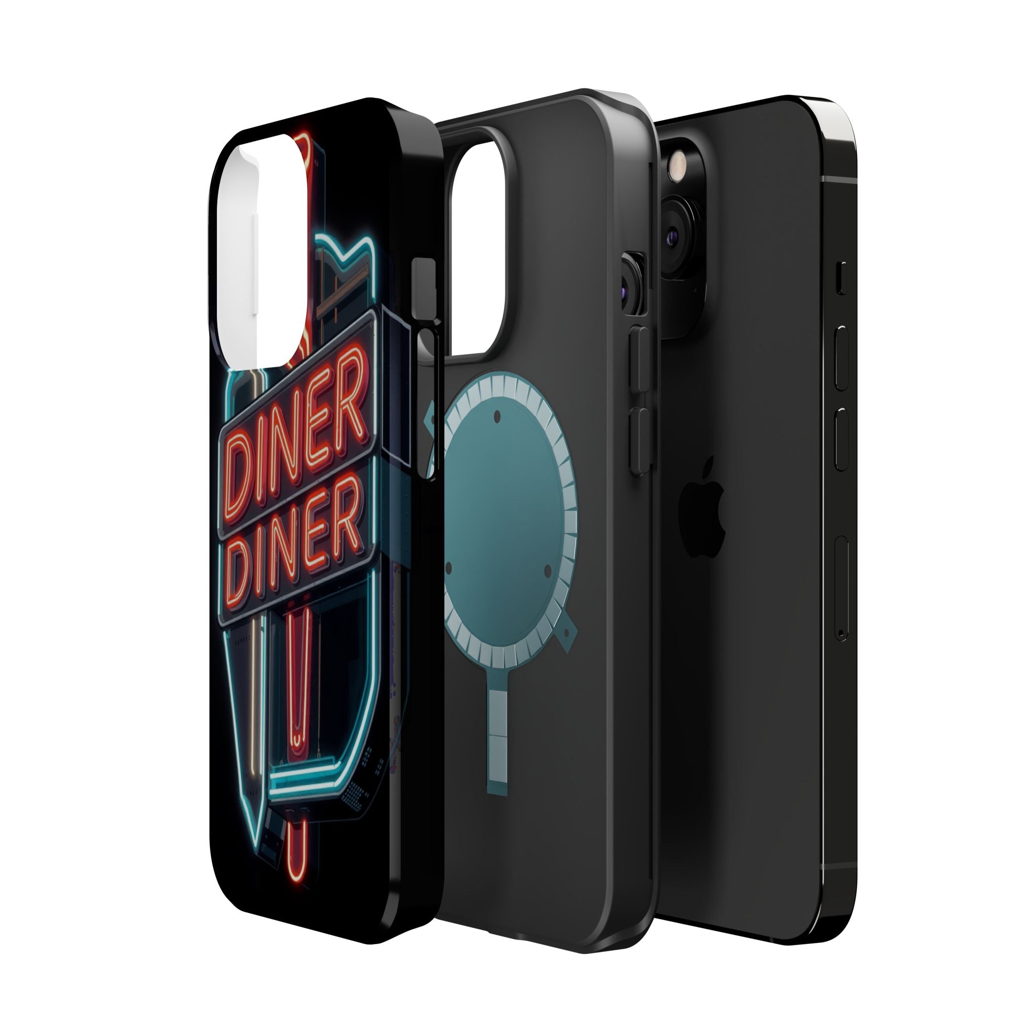 iPhone Neon Diner Sign Electric Art Slim Everyday Designer Case · iPhone Case