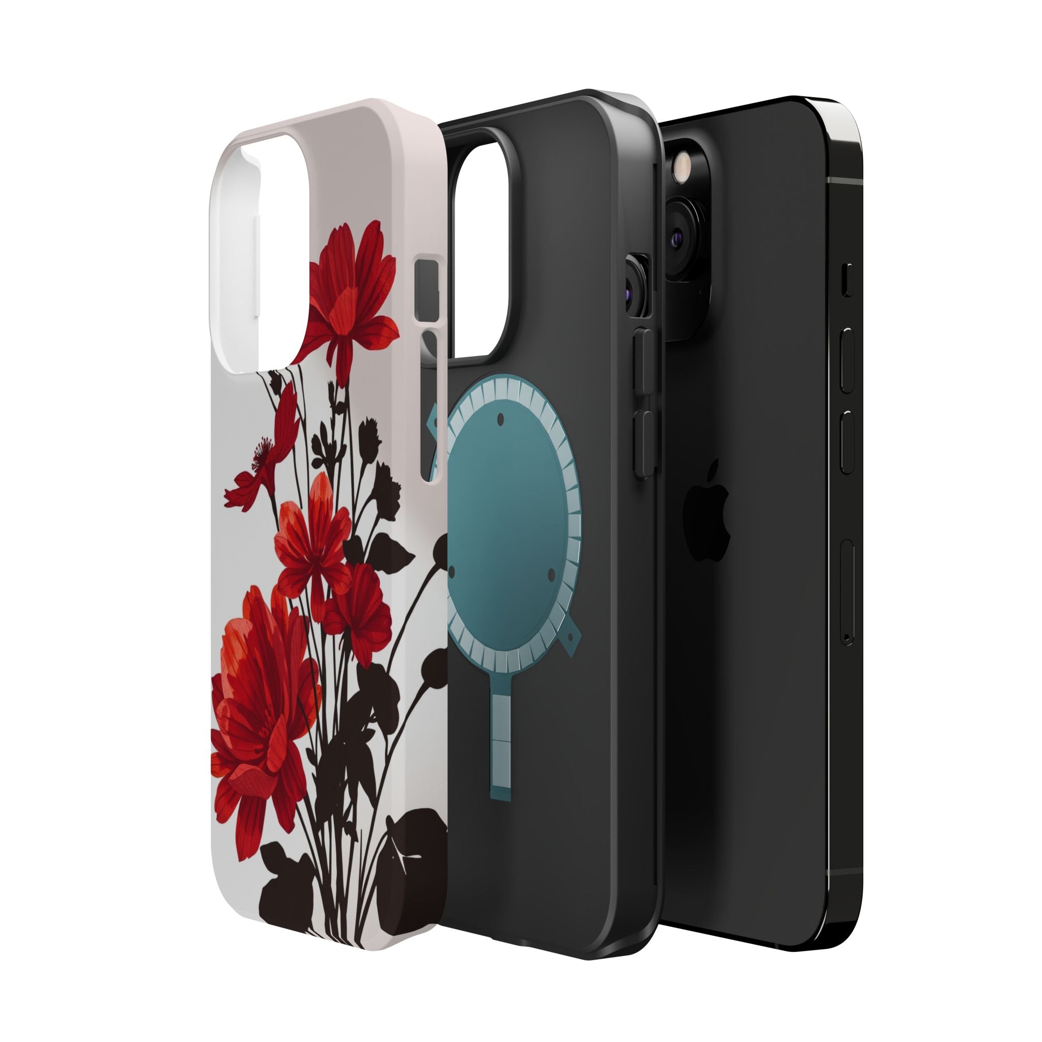 iPhone Floral Silhouette Cinematic Art Slim Snap Case · iPhone Case