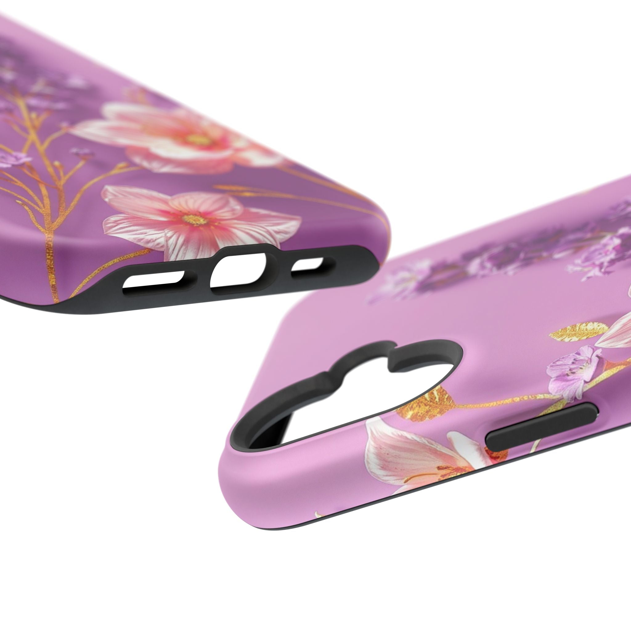 iPhone Radiant Floral Gold Foil Design Slim Everyday Designer Case · iPhone Case
