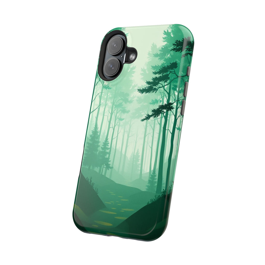 iPhone Earthy Misty Forest Path Design Slim Everyday Designer Case · iPhone Case
