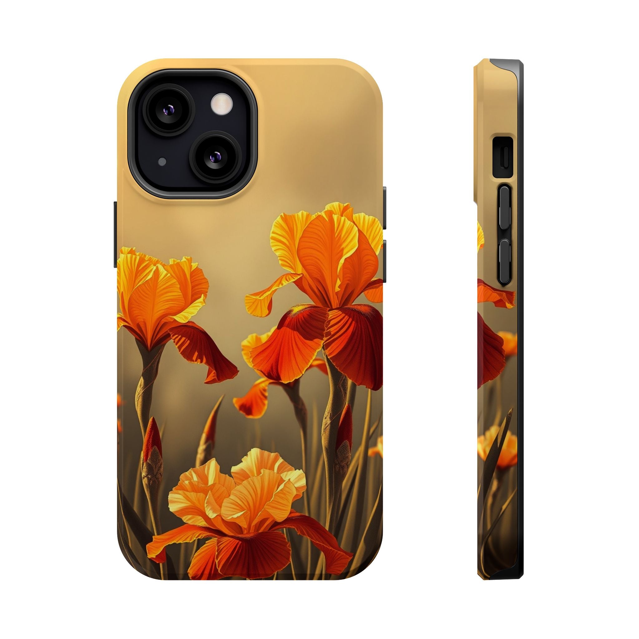 iPhone Iris Garden Gold Foil Luxury Slim Everyday Designer Case · iPhone Case