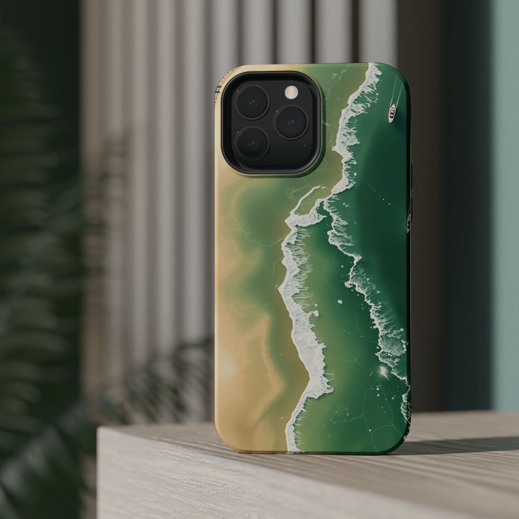iPhone Shoreline Aerial Bold Art Bold Modern Everyday Snap Case · iPhone Case