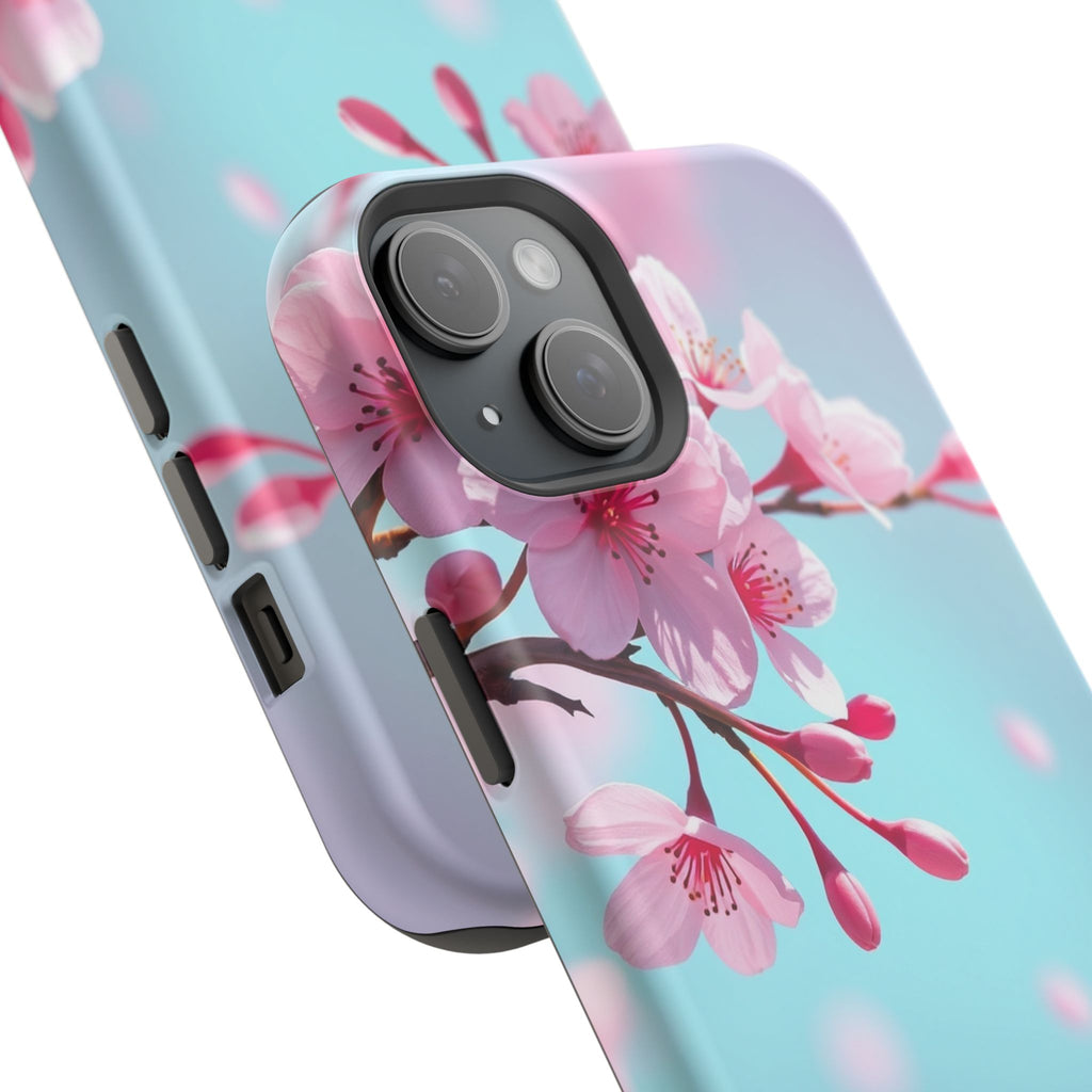 iPhone Cherry Blossom Electric Art Bold Modern Everyday Snap Case · iPhone Case