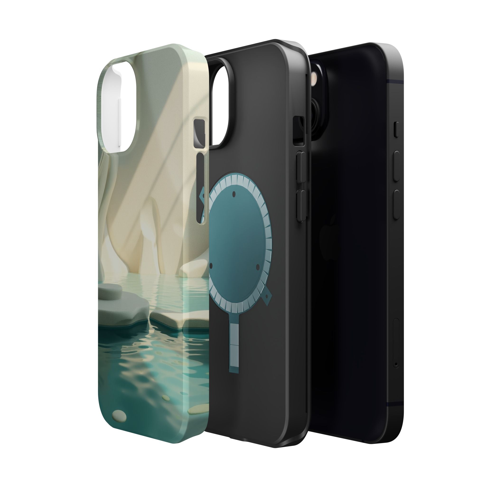 iPhone Tidal Pool 3D Digital Slim Everyday Designer Case · iPhone Case