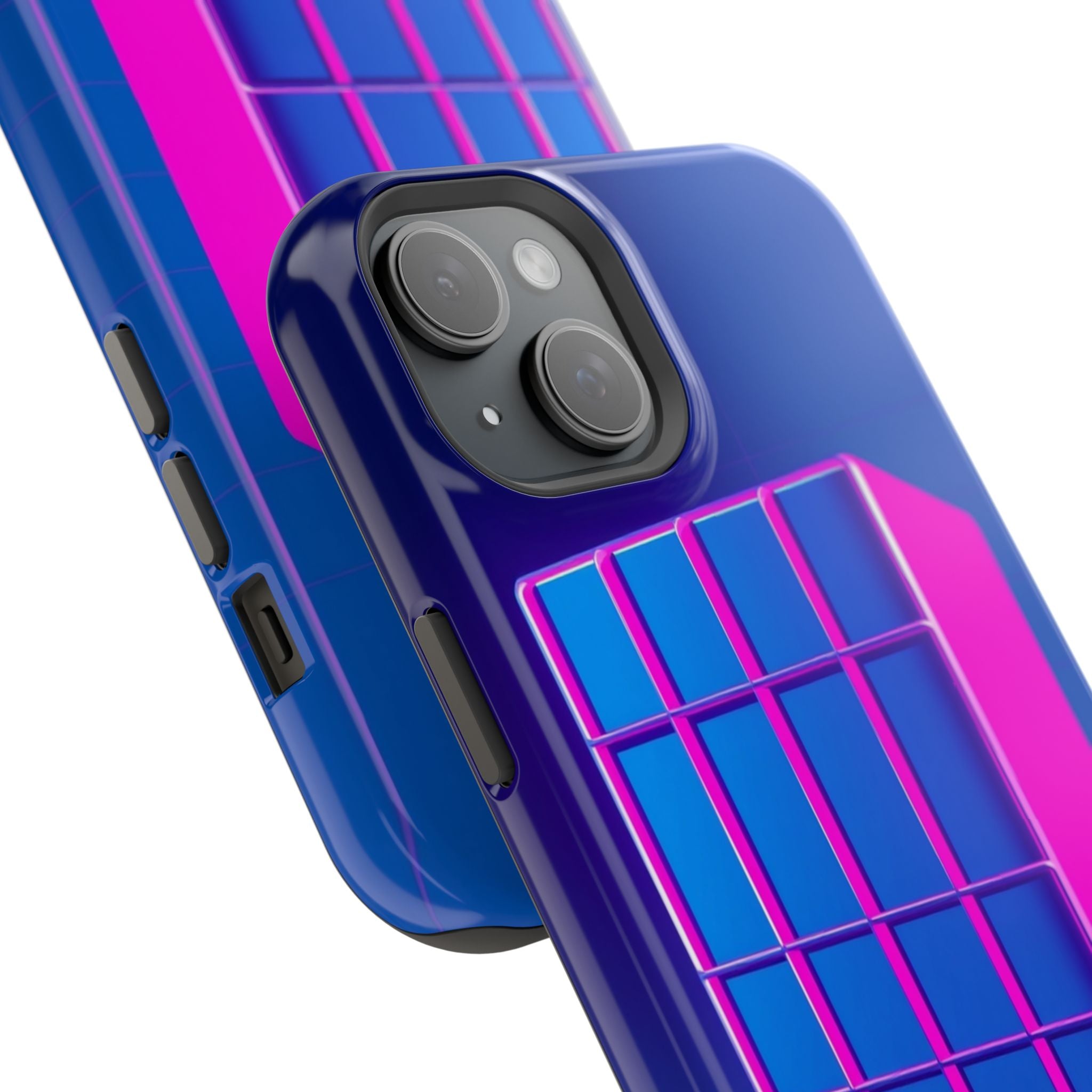 iPhone Earthy 80s Grid Synthwave Design Slim Everyday Designer Case · iPhone Cas