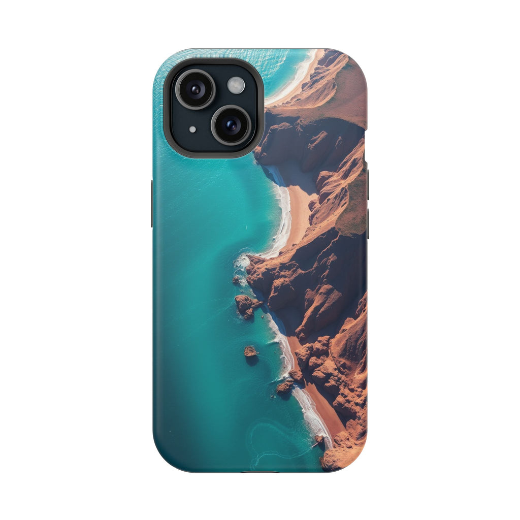 iPhone Shoreline Aerial Abstract Geometric Slim iPhone Everyday · iPhone Case
